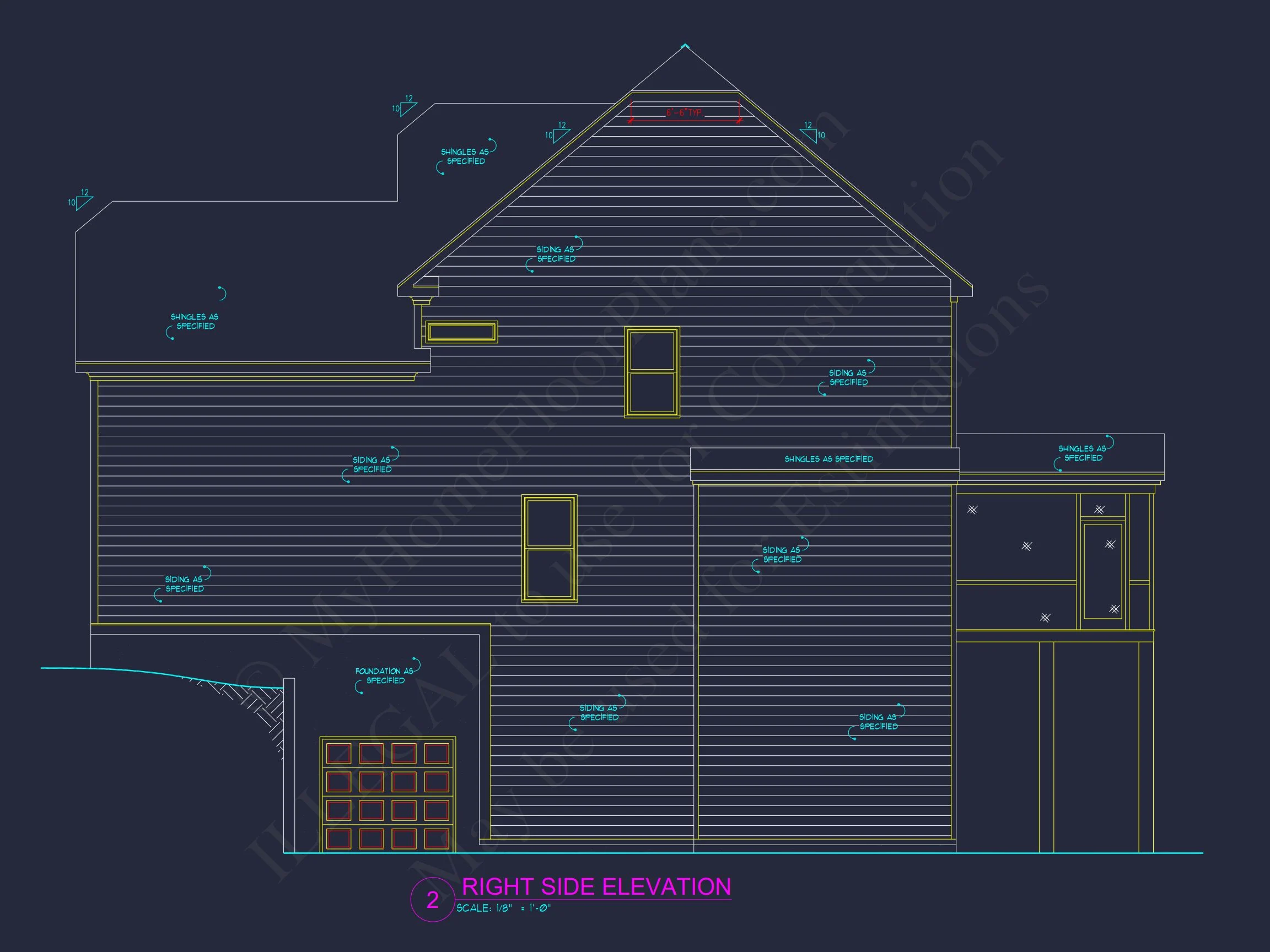 15-1319 HOUSE PLAN - Beautiful 4-Bedroom House Plan with Open Floor Designs & CAD Blueprint 6 Beautiful 4-Bedroom house Plan with Open Floor Designs & CAD Blueprint