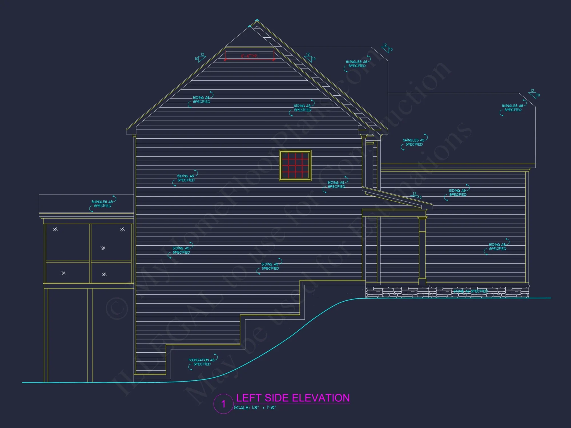 Beautiful 4-Bedroom house Plan with Open Floor Designs & CAD Blueprint