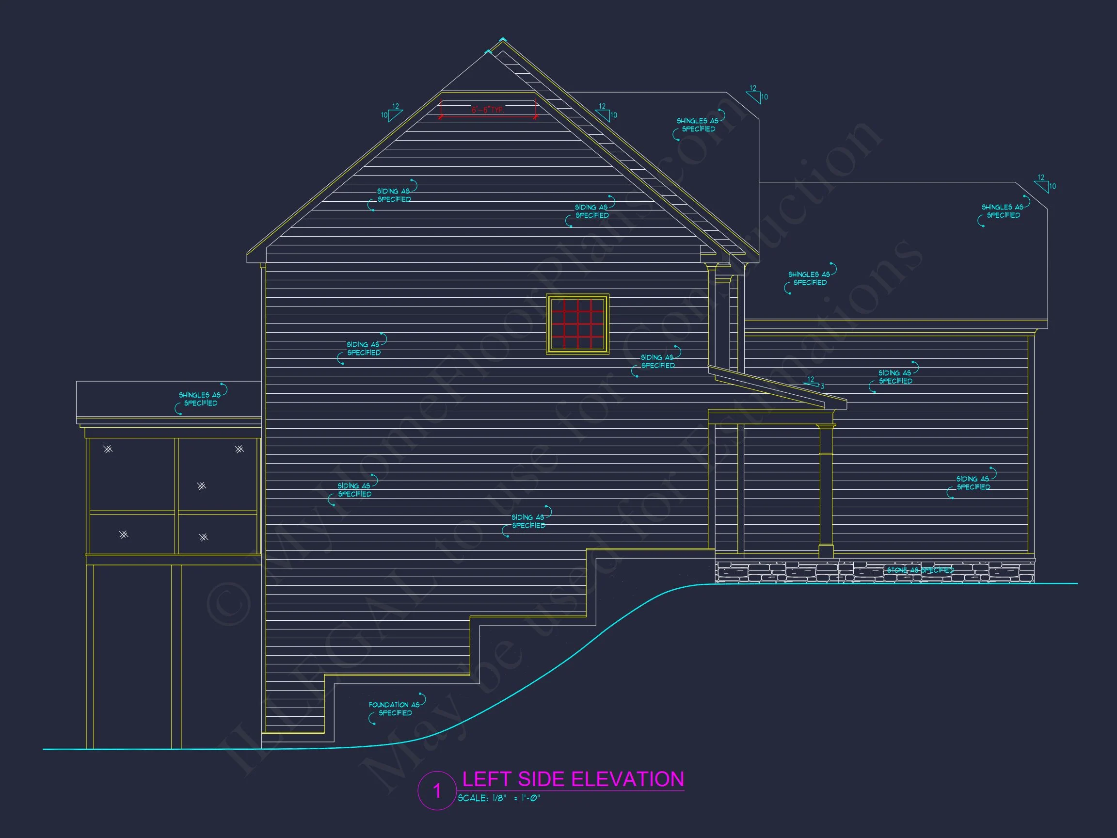 15-1319 HOUSE PLAN - Beautiful 4-Bedroom House Plan with Open Floor Designs & CAD Blueprint 4 Beautiful 4-Bedroom house Plan with Open Floor Designs & CAD Blueprint
