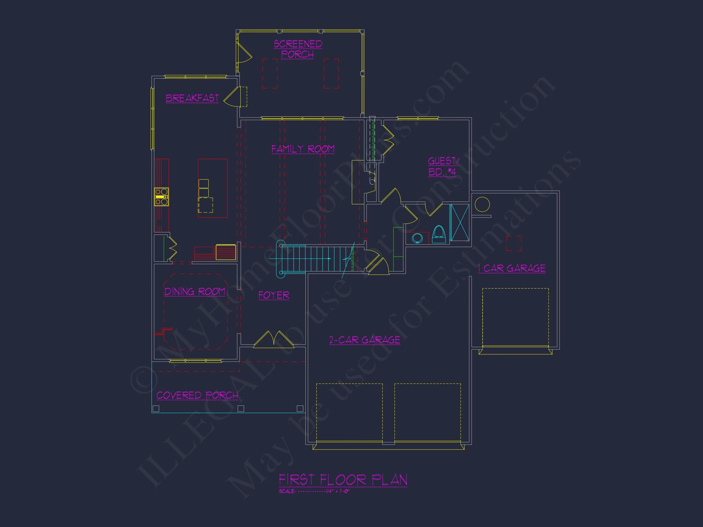 Elegant Traditional Craftsman house Plan with CAD Designs