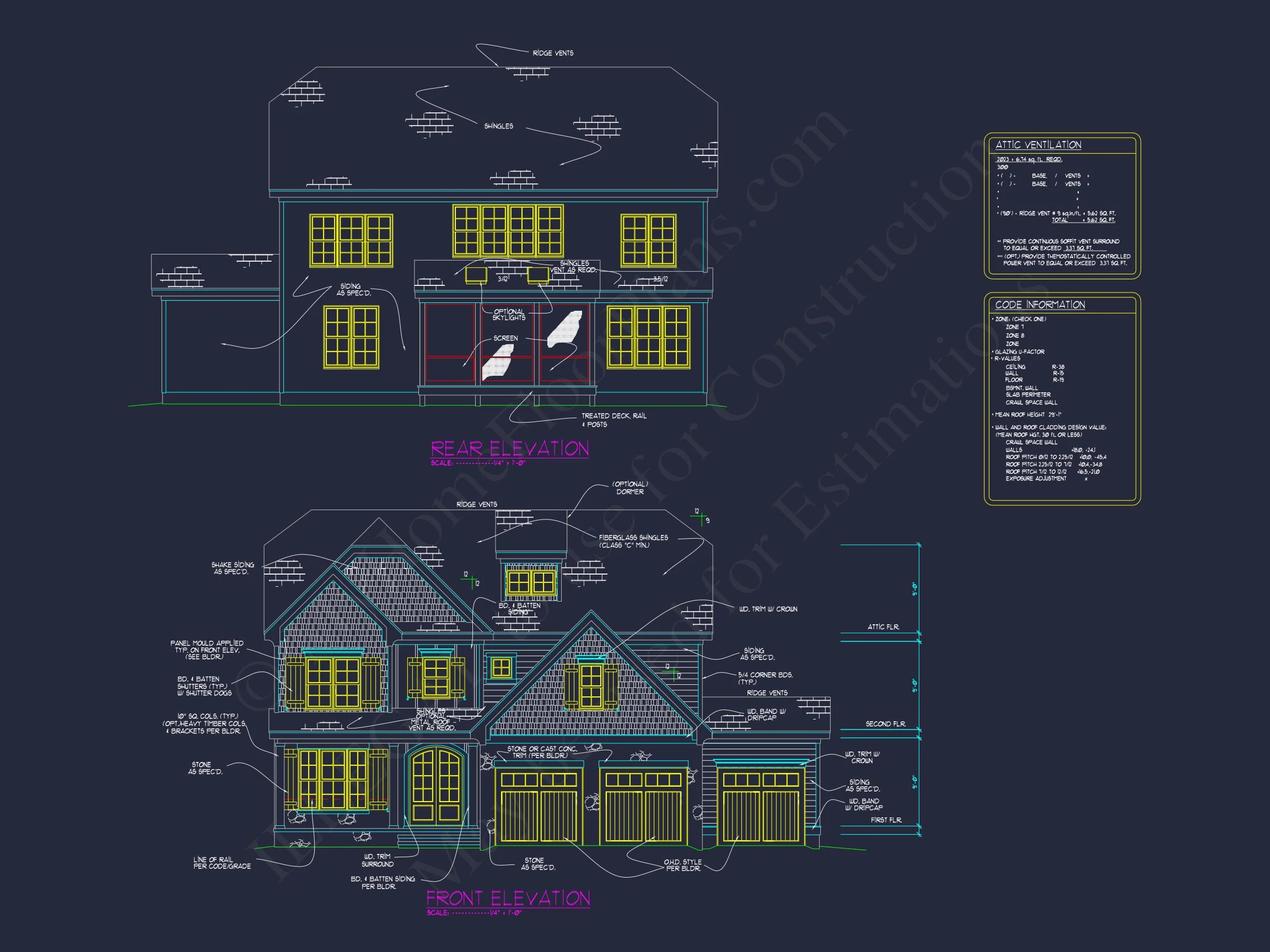 Elegant Traditional Craftsman house Plan with CAD Designs