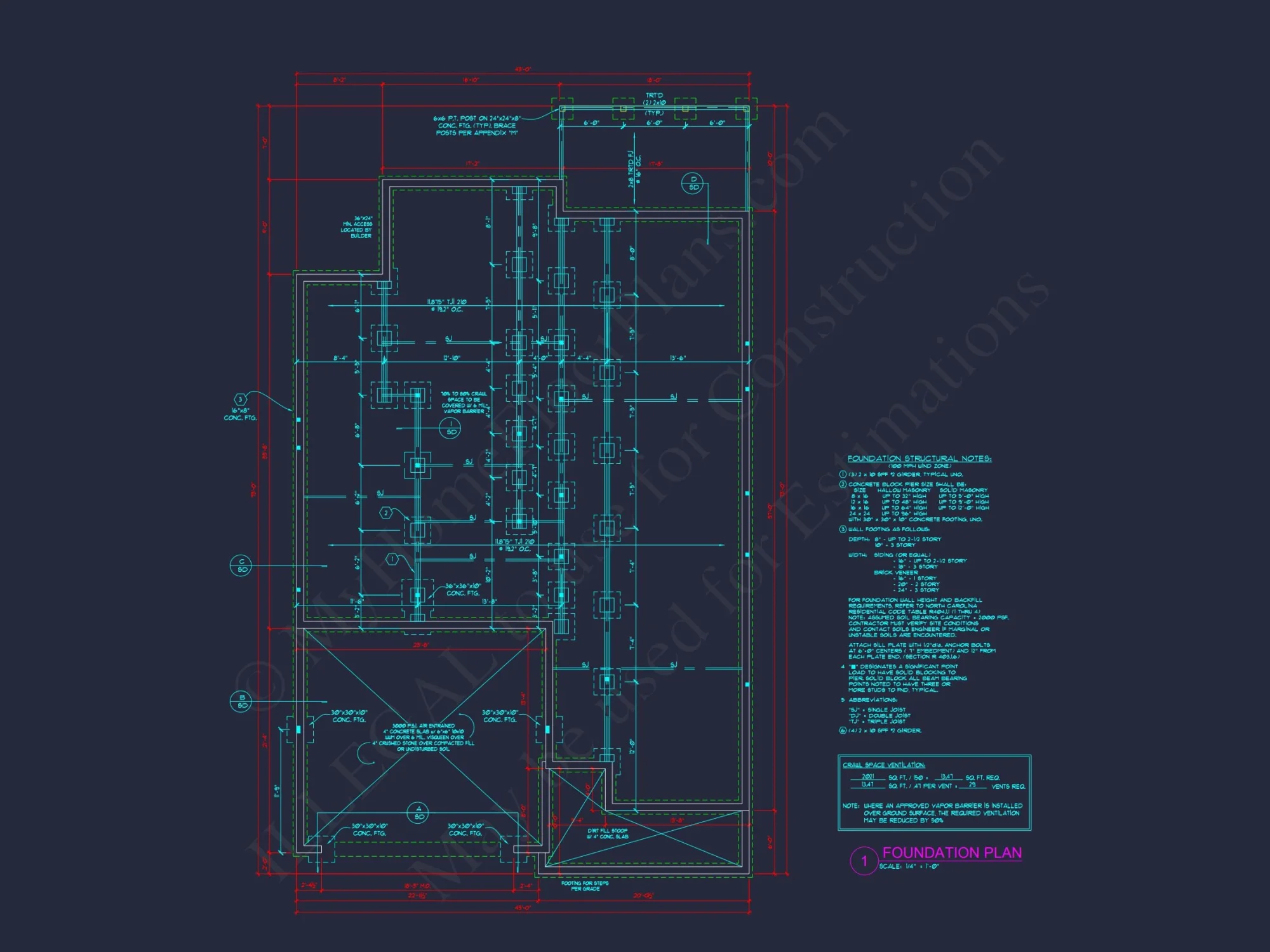 Craftsman house Plan: 2-Story Floor Plan with CAD Designs