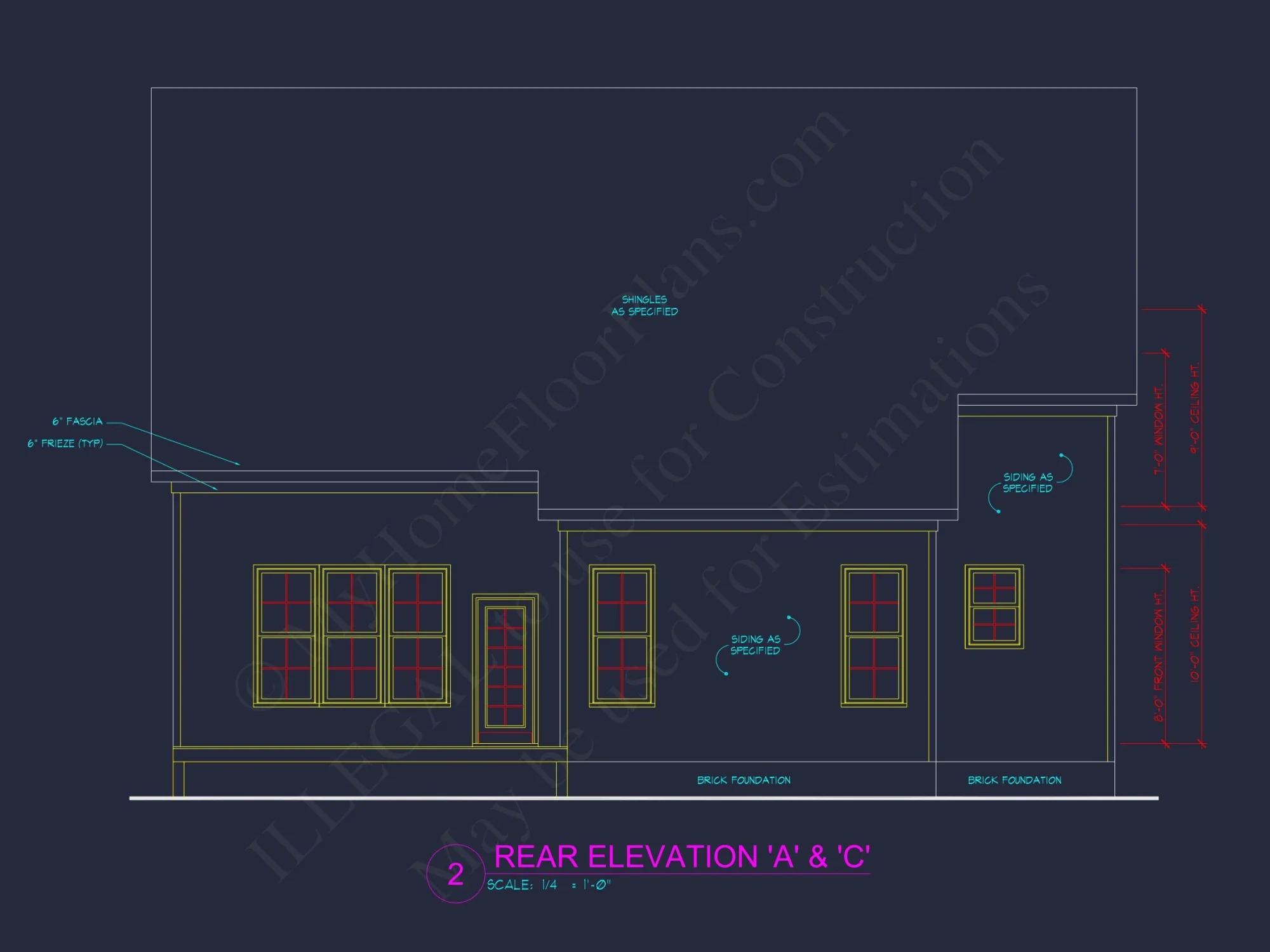 Craftsman house Plan: 2-Story Floor Plan with CAD Designs