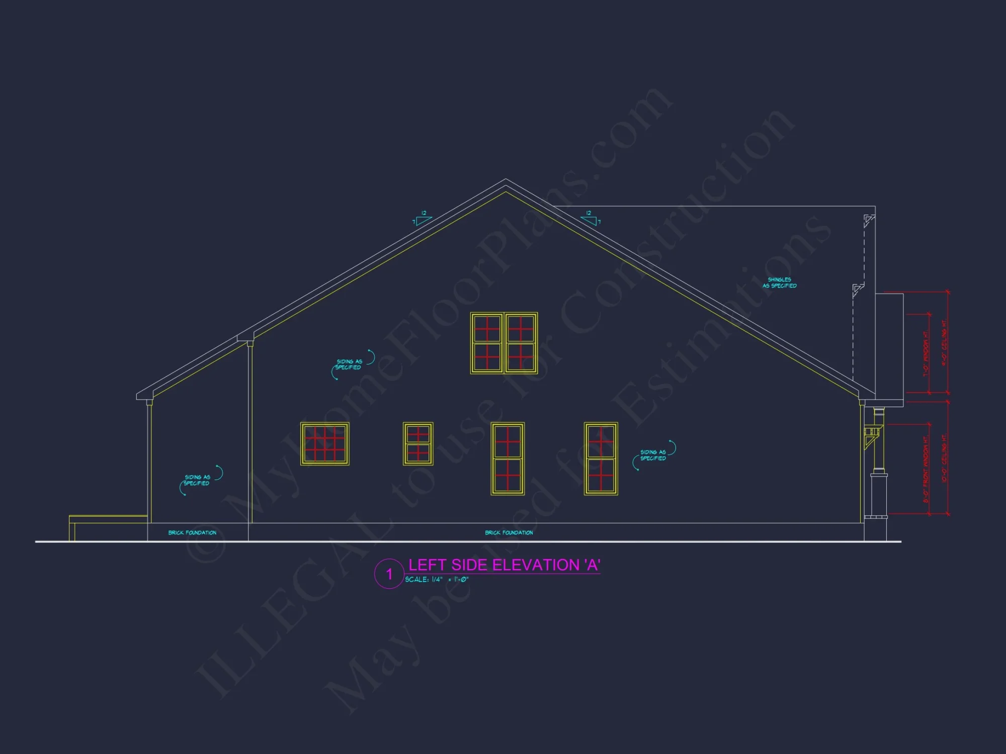 Craftsman house Plan: 2-Story Floor Plan with CAD Designs