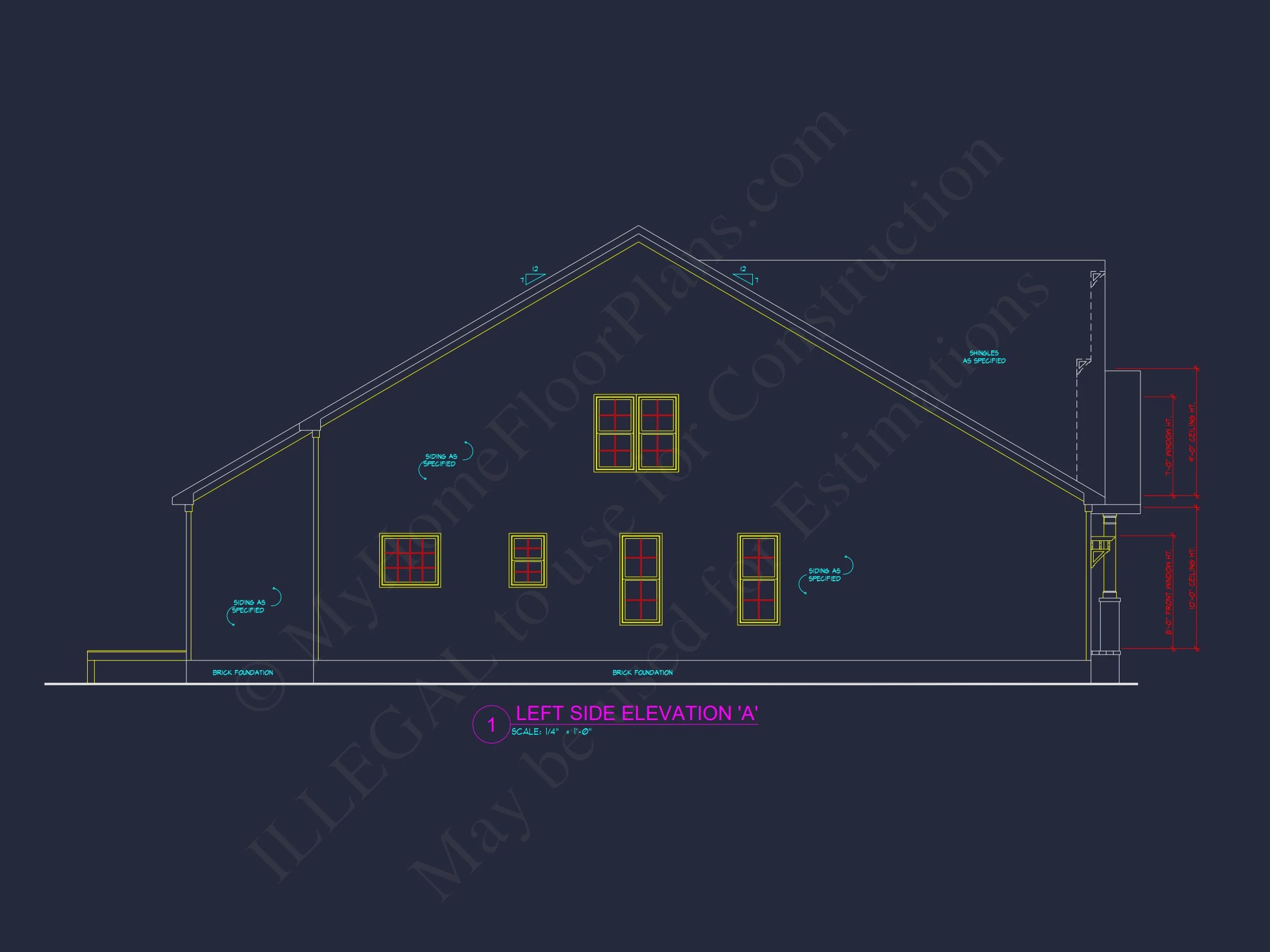Craftsman house Plan: 2-Story Floor Plan with CAD Designs