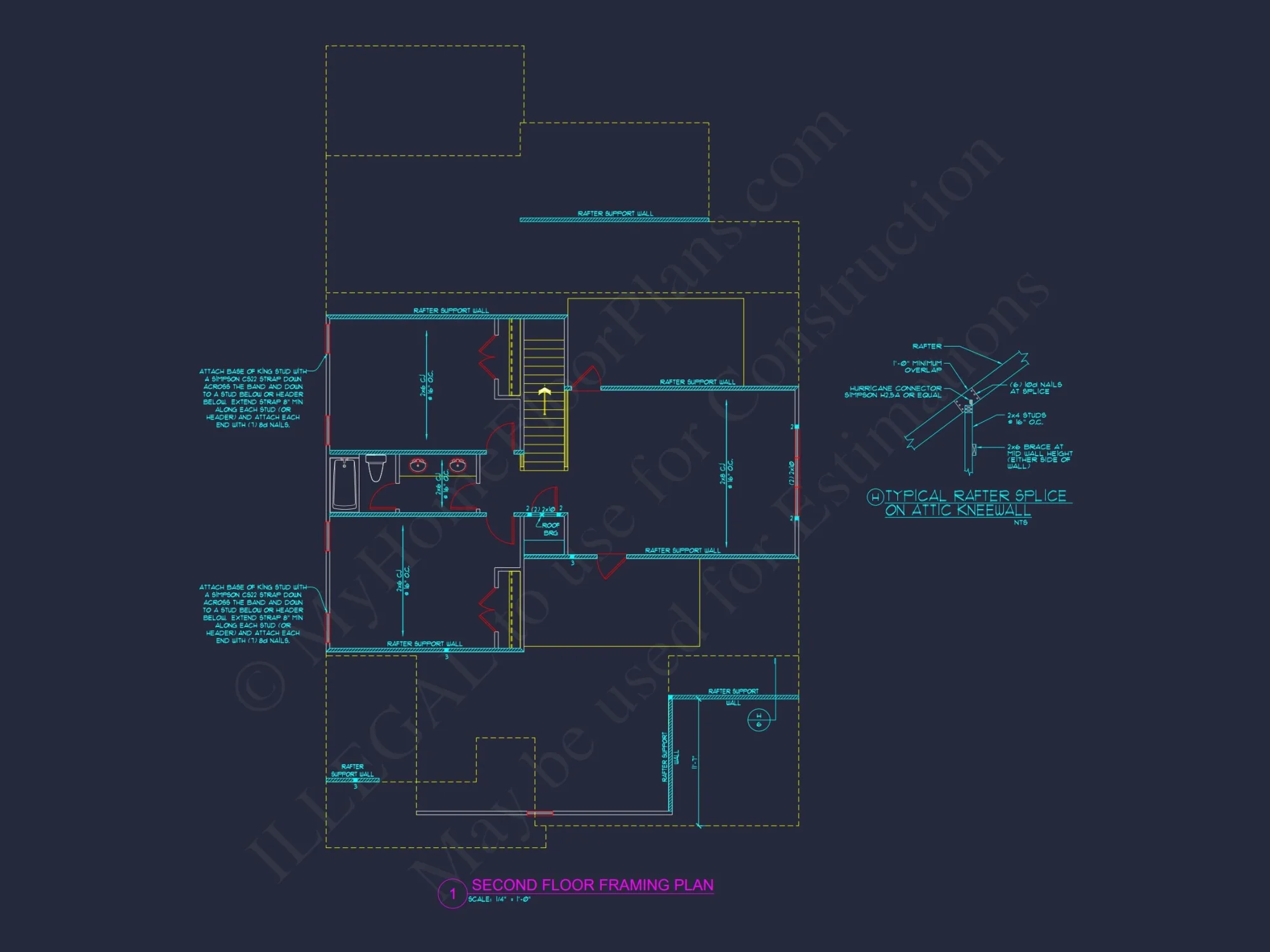 Modern Craftsman house Plan with Open Floor Design & CAD Details