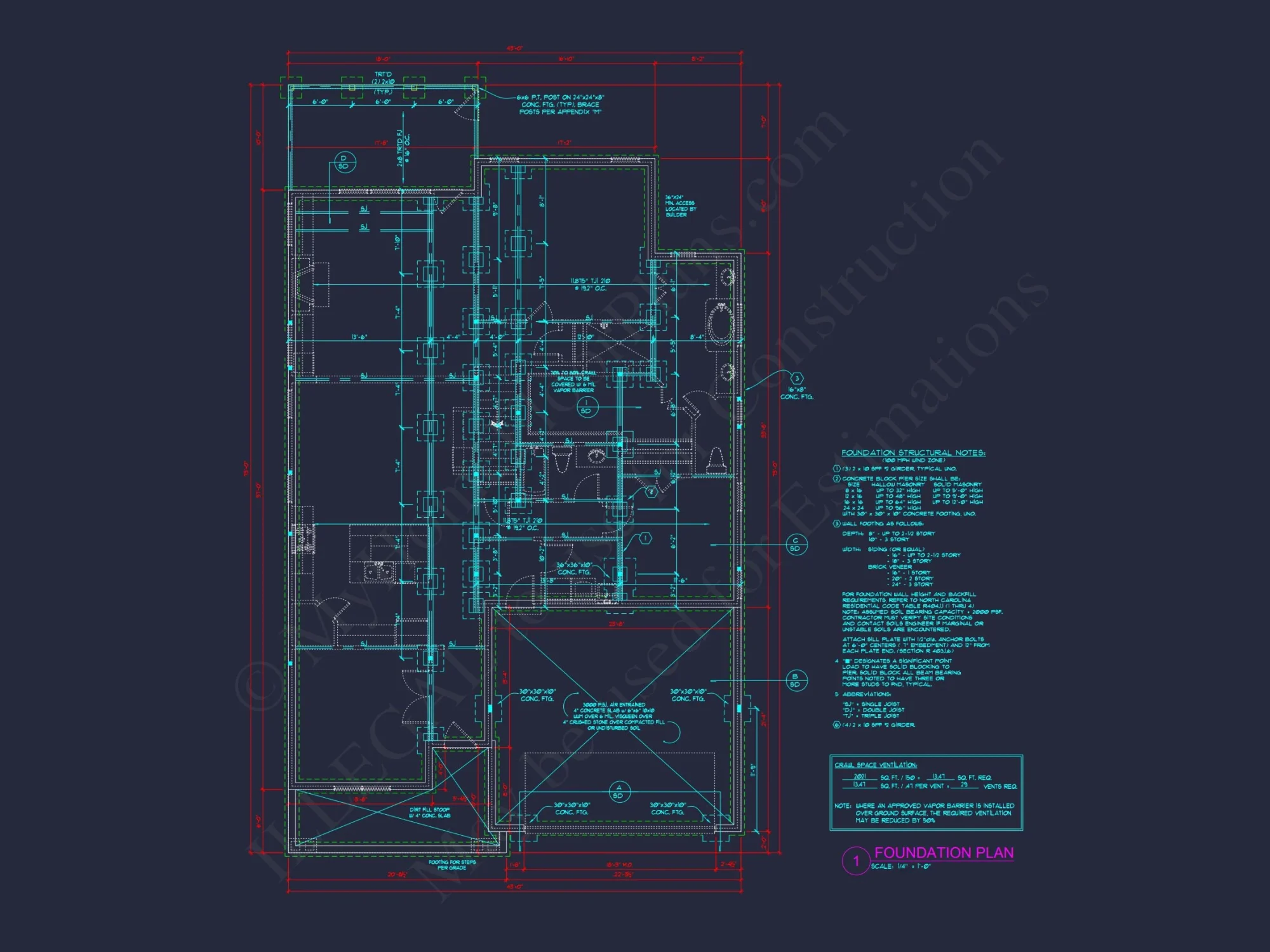 Modern Craftsman house Plan with Open Floor Design & CAD Details