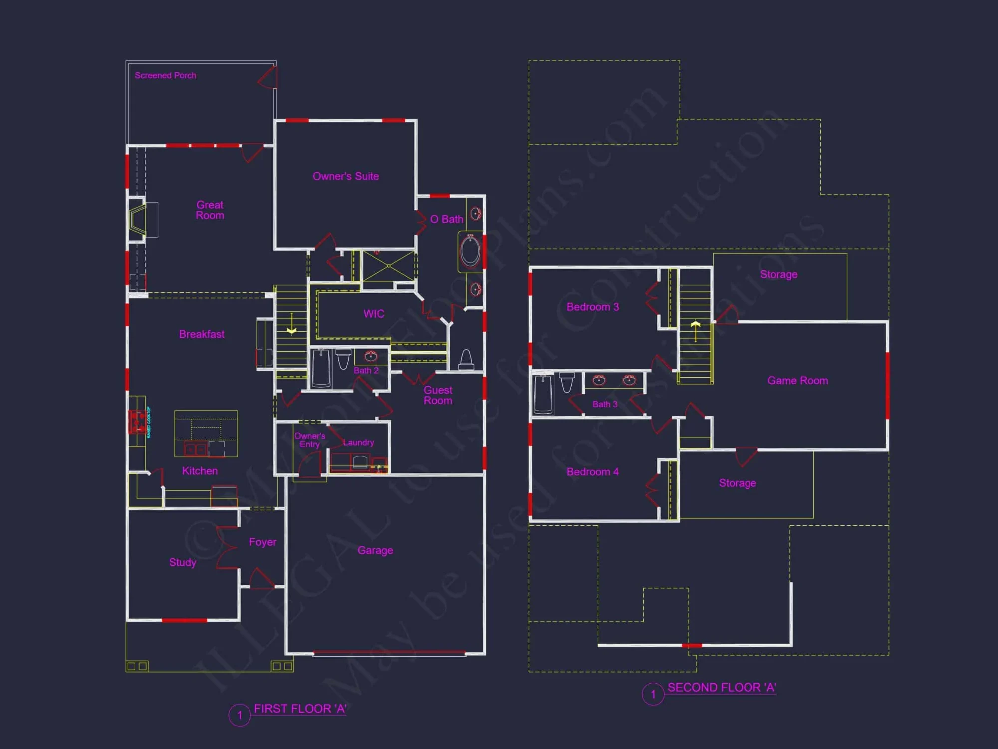 Modern Craftsman house Plan with Open Floor Design & CAD Details
