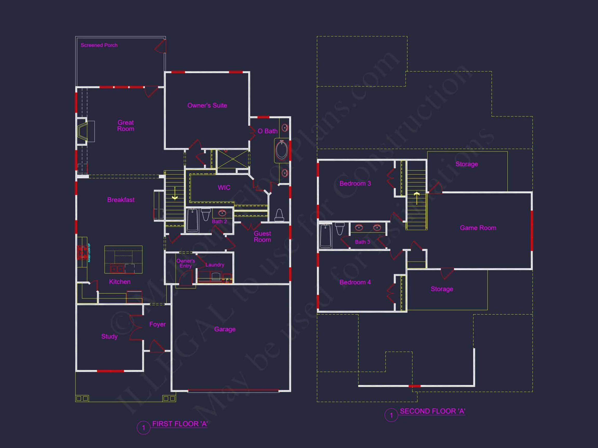 Modern Craftsman house Plan with Open Floor Design & CAD Details