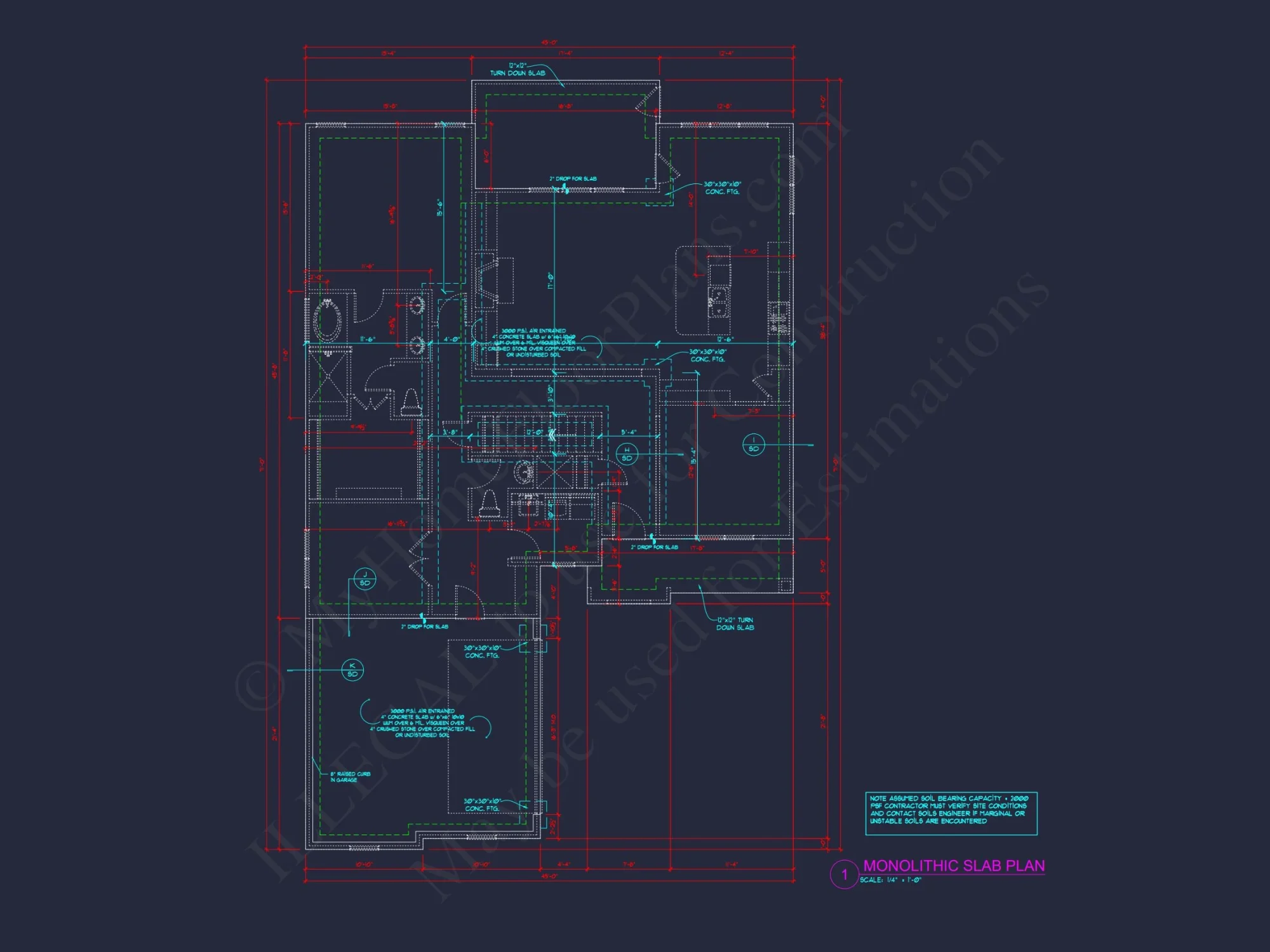 Modern house Floor Plan with Unique Architectural Designs