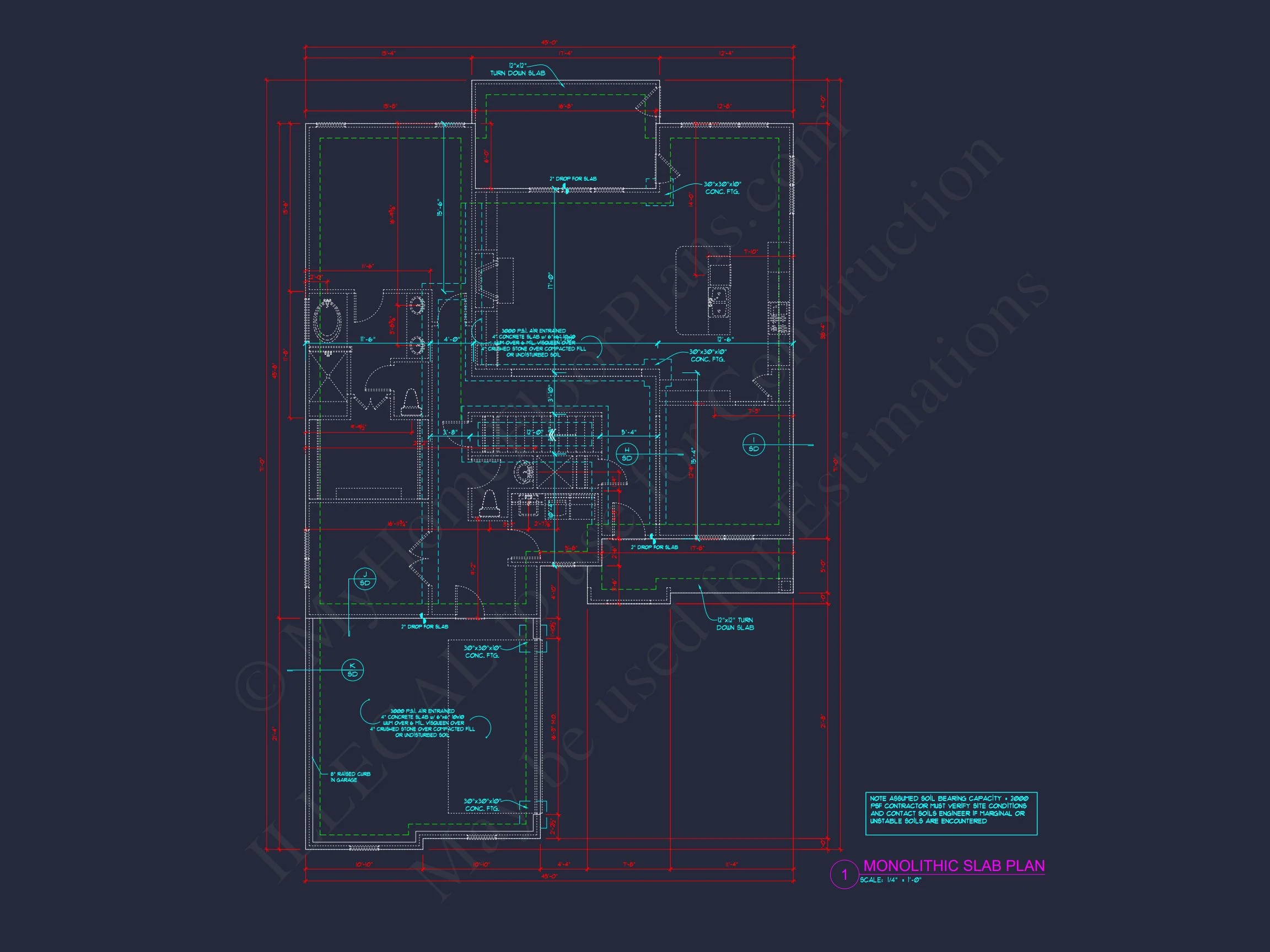 Modern house Floor Plan with Unique Architectural Designs