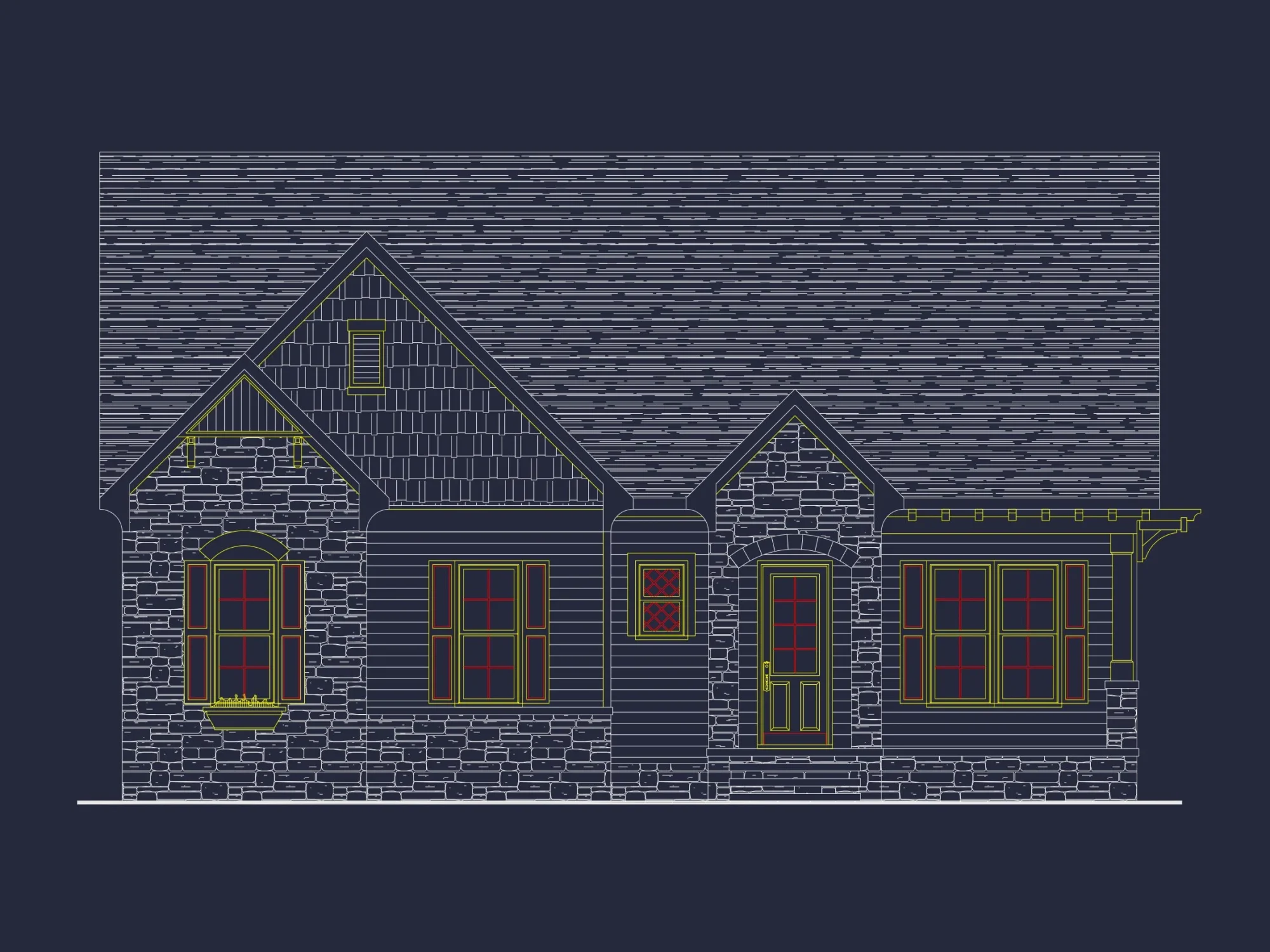 Modern house Floor Plan with Unique Architectural Designs