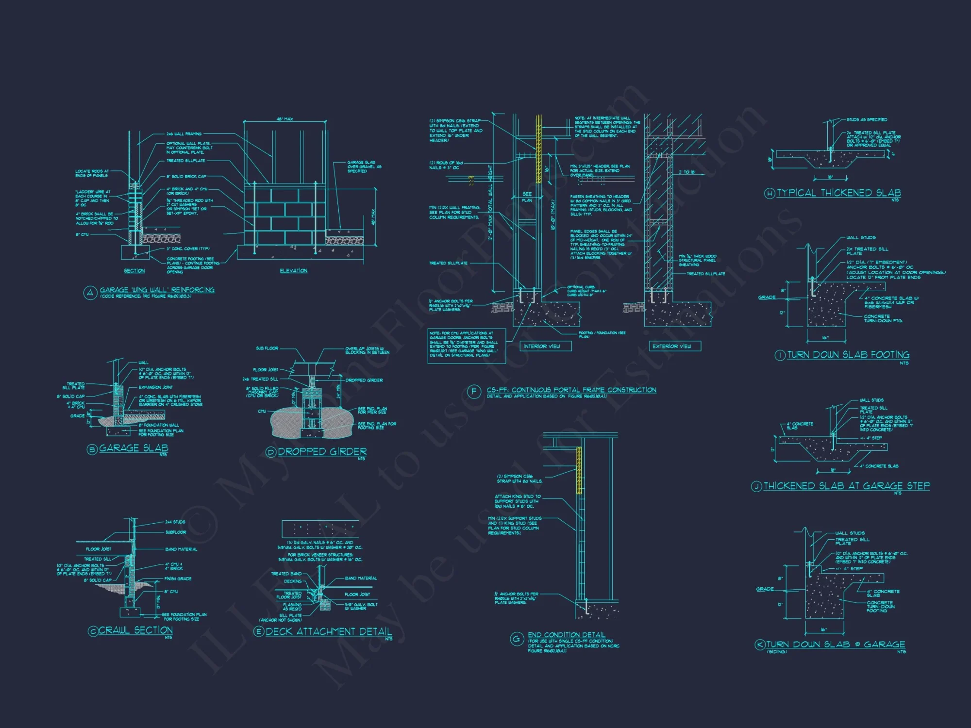 Customizable house Floor Plan: Full-Featured Modern Blueprints