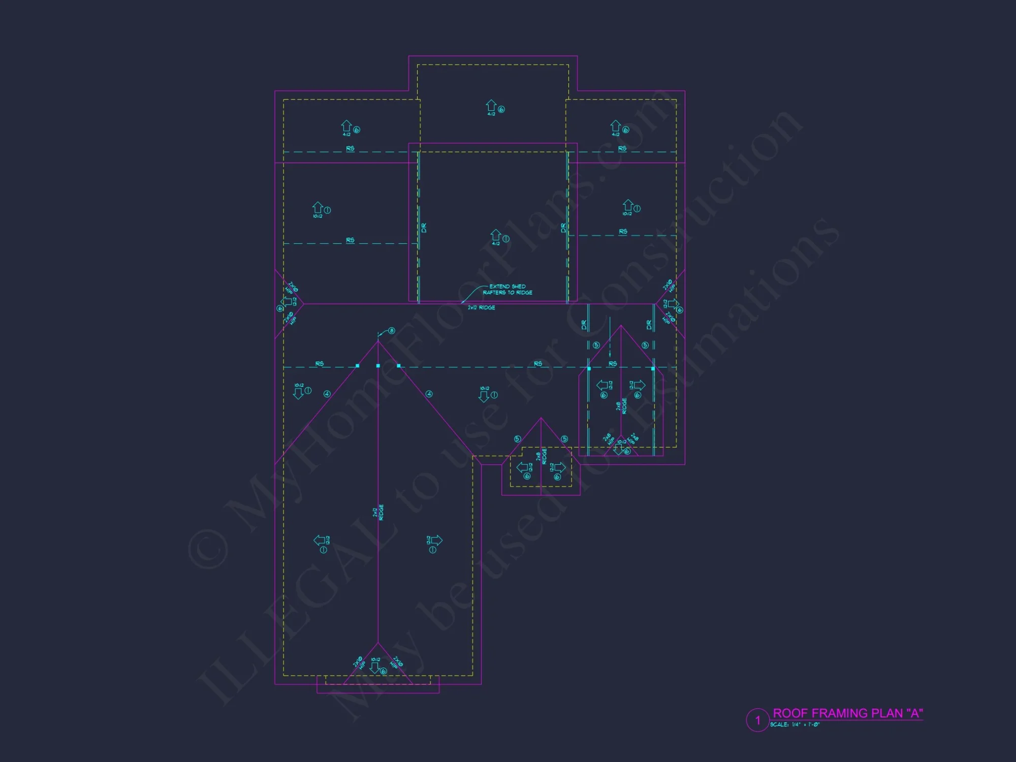 Customizable house Floor Plan: Full-Featured Modern Blueprints