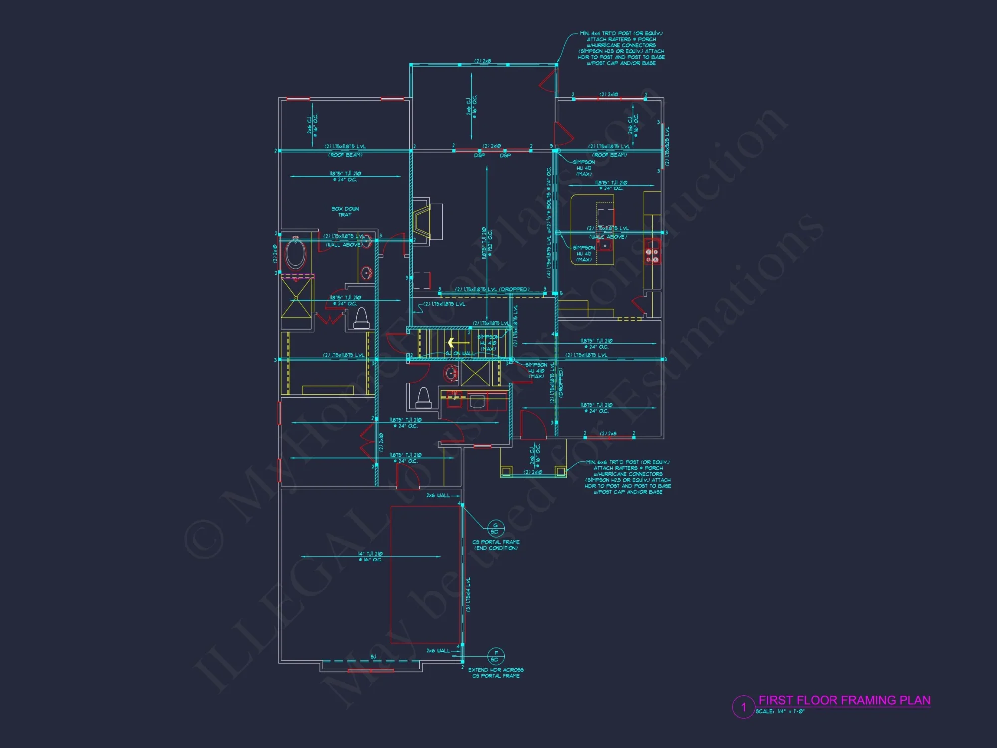 Customizable house Floor Plan: Full-Featured Modern Blueprints
