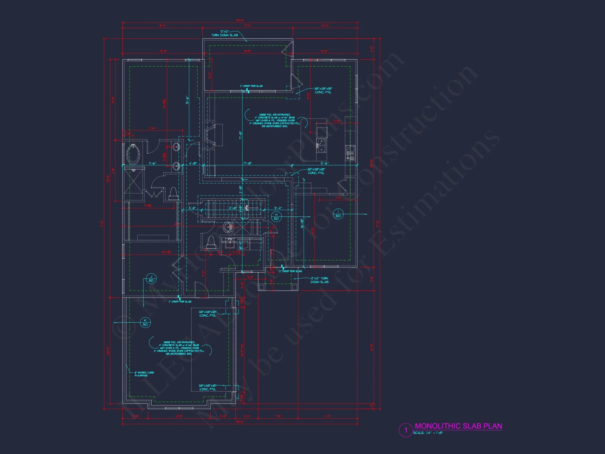 Customizable house Floor Plan: Full-Featured Modern Blueprints