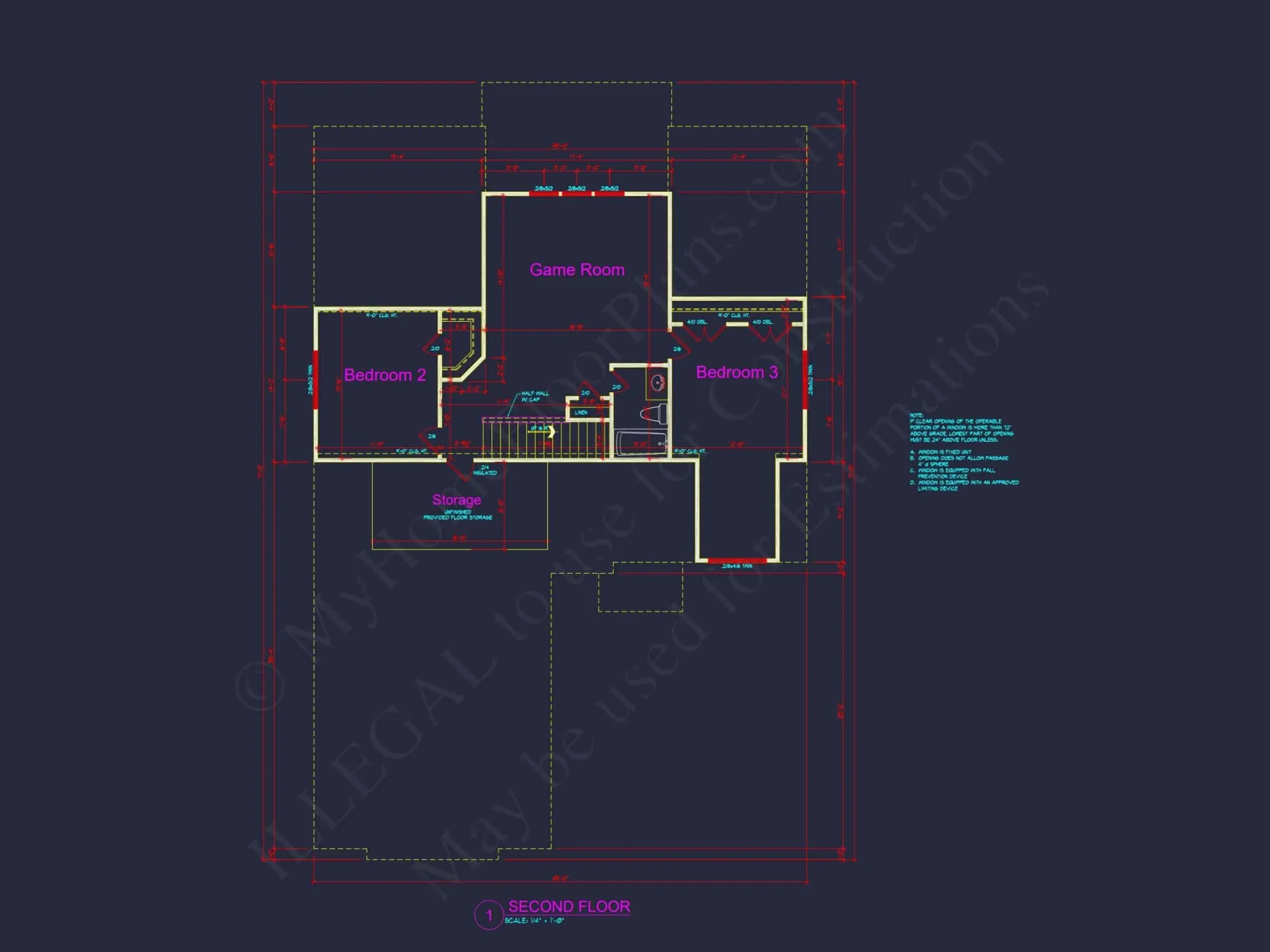 Customizable house Floor Plan: Full-Featured Modern Blueprints