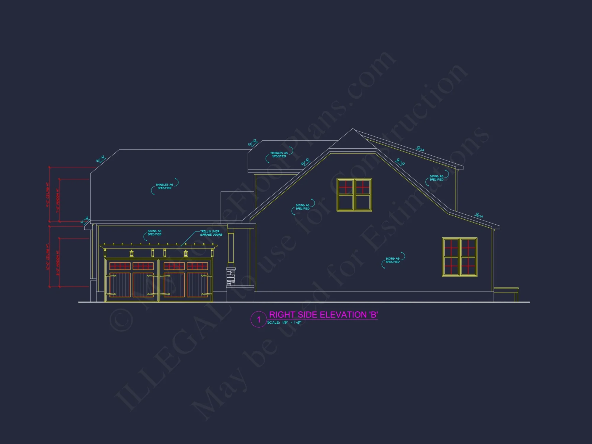 Customizable house Floor Plan: Full-Featured Modern Blueprints
