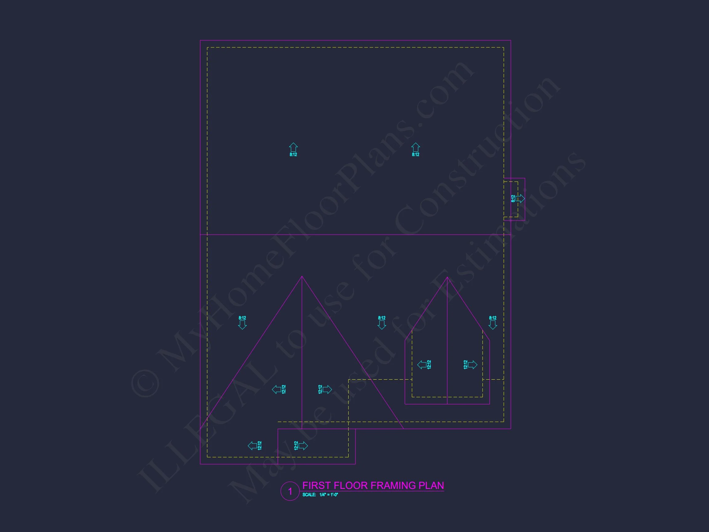 15-1273 HOUSE PLAN - Modern Craftsman Floor Plan with 4 Bedrooms and Garage 14 Modern Craftsman Floor Plan with 4 Bedrooms and Garage