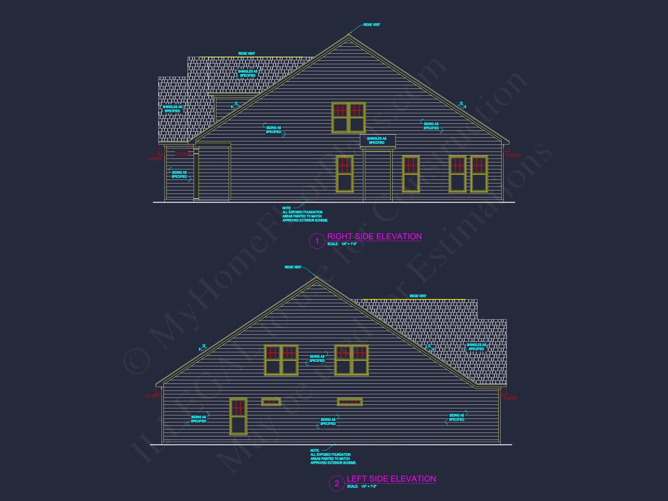 15-1273 HOUSE PLAN - Modern Craftsman Floor Plan with 4 Bedrooms and Garage 4 Modern Craftsman Floor Plan with 4 Bedrooms and Garage
