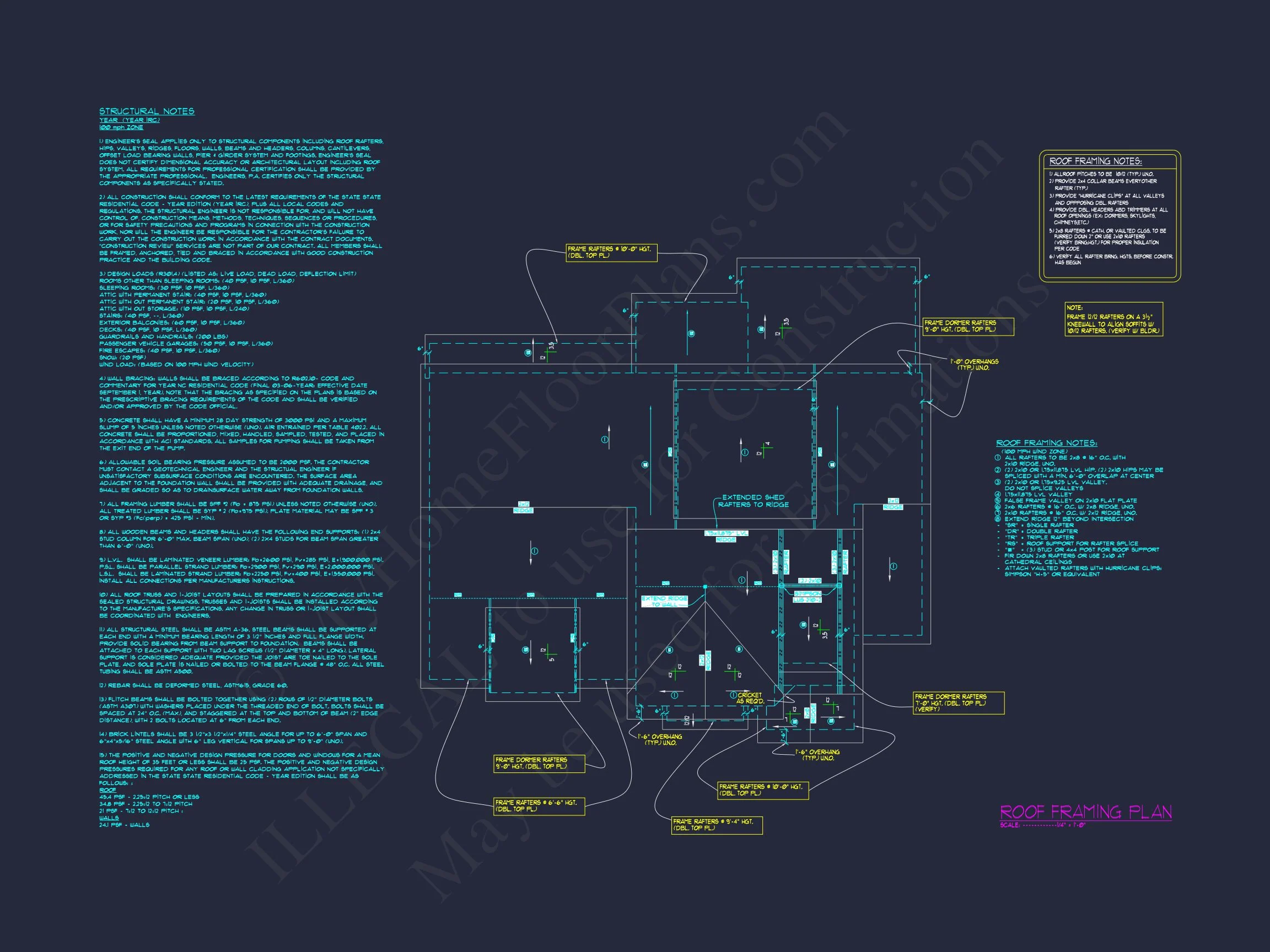 15-1232 HOUSE PLAN - Modern House Plan with 4 Bedrooms and 3 Floors | Blueprint Designs 16 Blueprint Designs