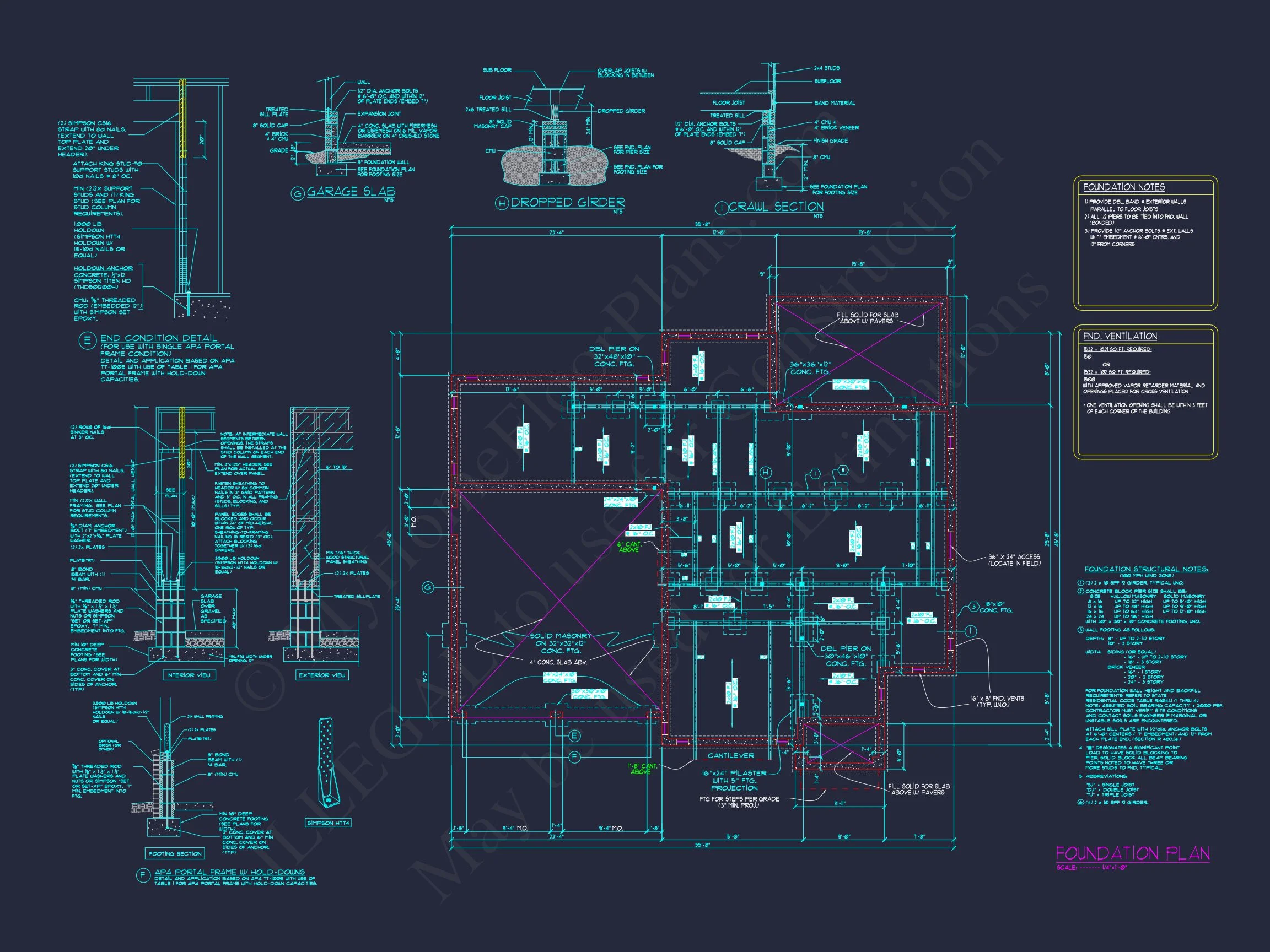 15-1232 HOUSE PLAN - Modern House Plan with 4 Bedrooms and 3 Floors | Blueprint Designs 12 Blueprint Designs