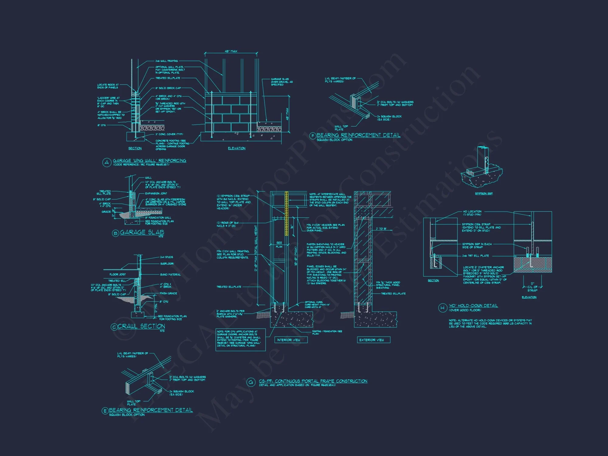 Traditional Craftsman house Plan with CAD and Blueprint Designs