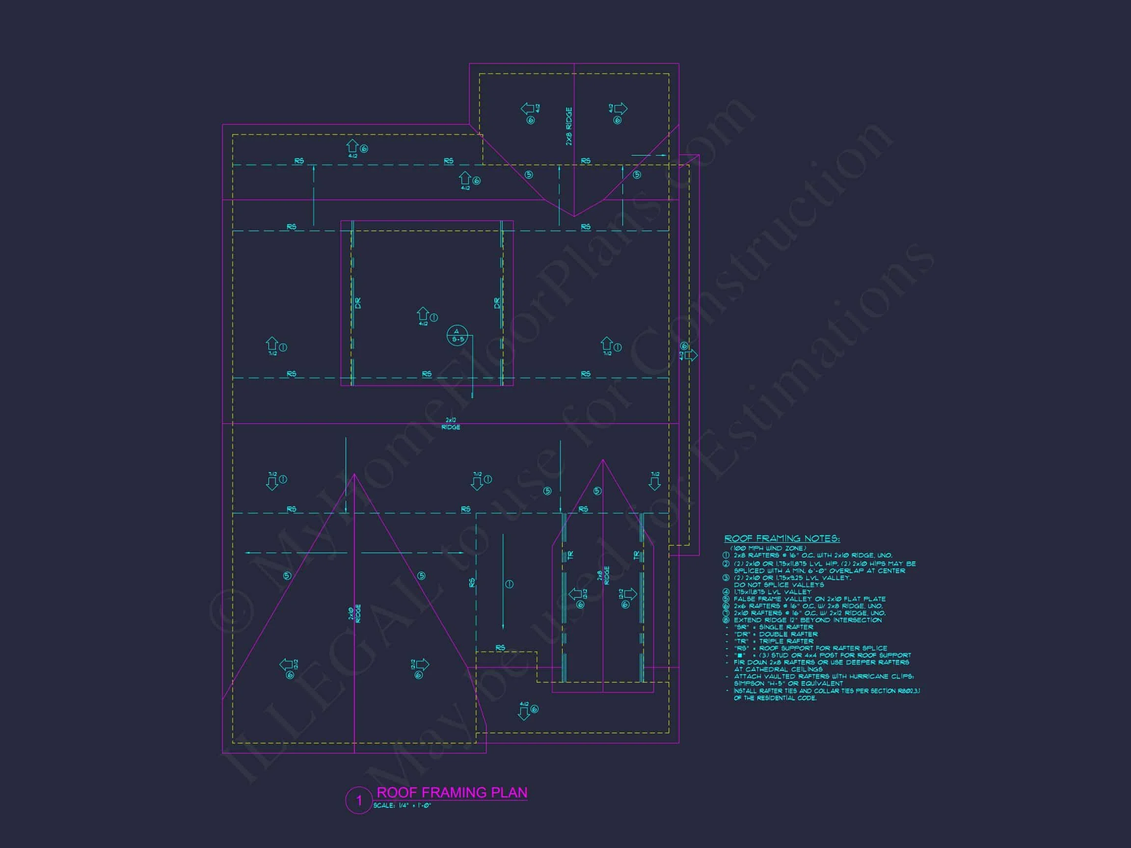 Traditional Craftsman house Plan with CAD and Blueprint Designs