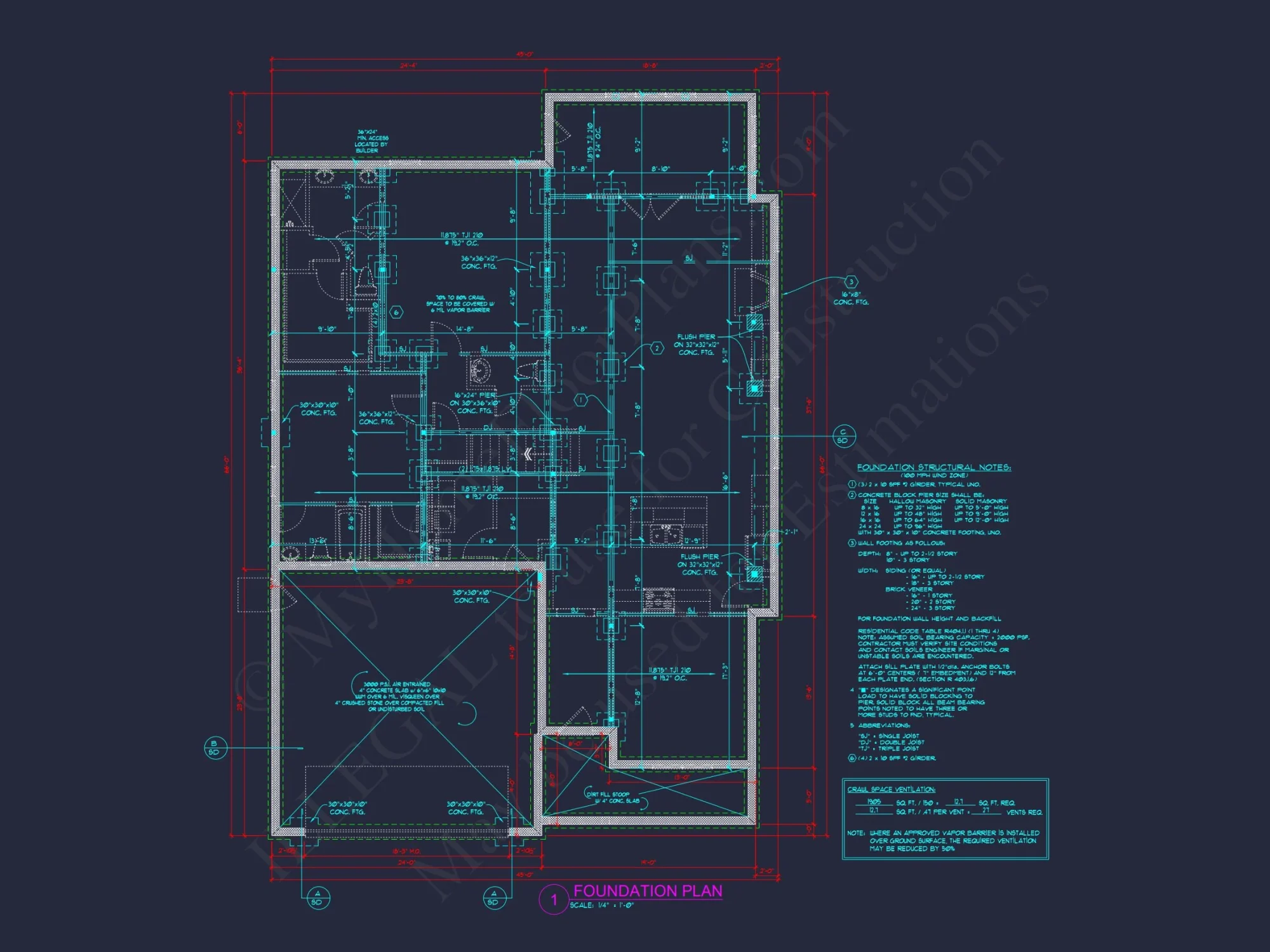 Traditional Craftsman house Plan with CAD and Blueprint Designs