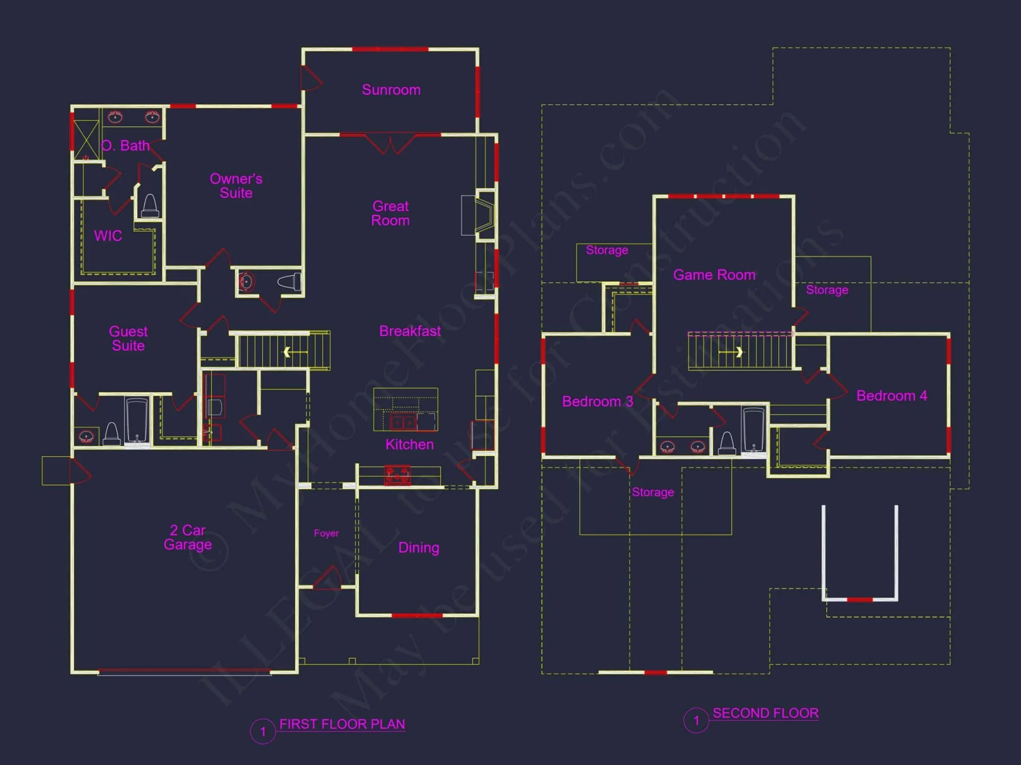 Traditional Craftsman house Plan with CAD and Blueprint Designs