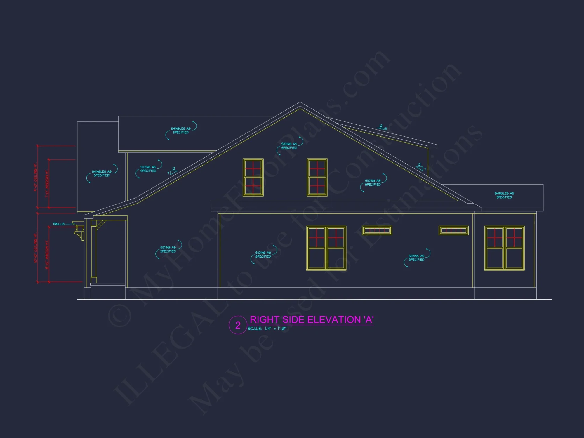 Traditional Craftsman house Plan with CAD and Blueprint Designs