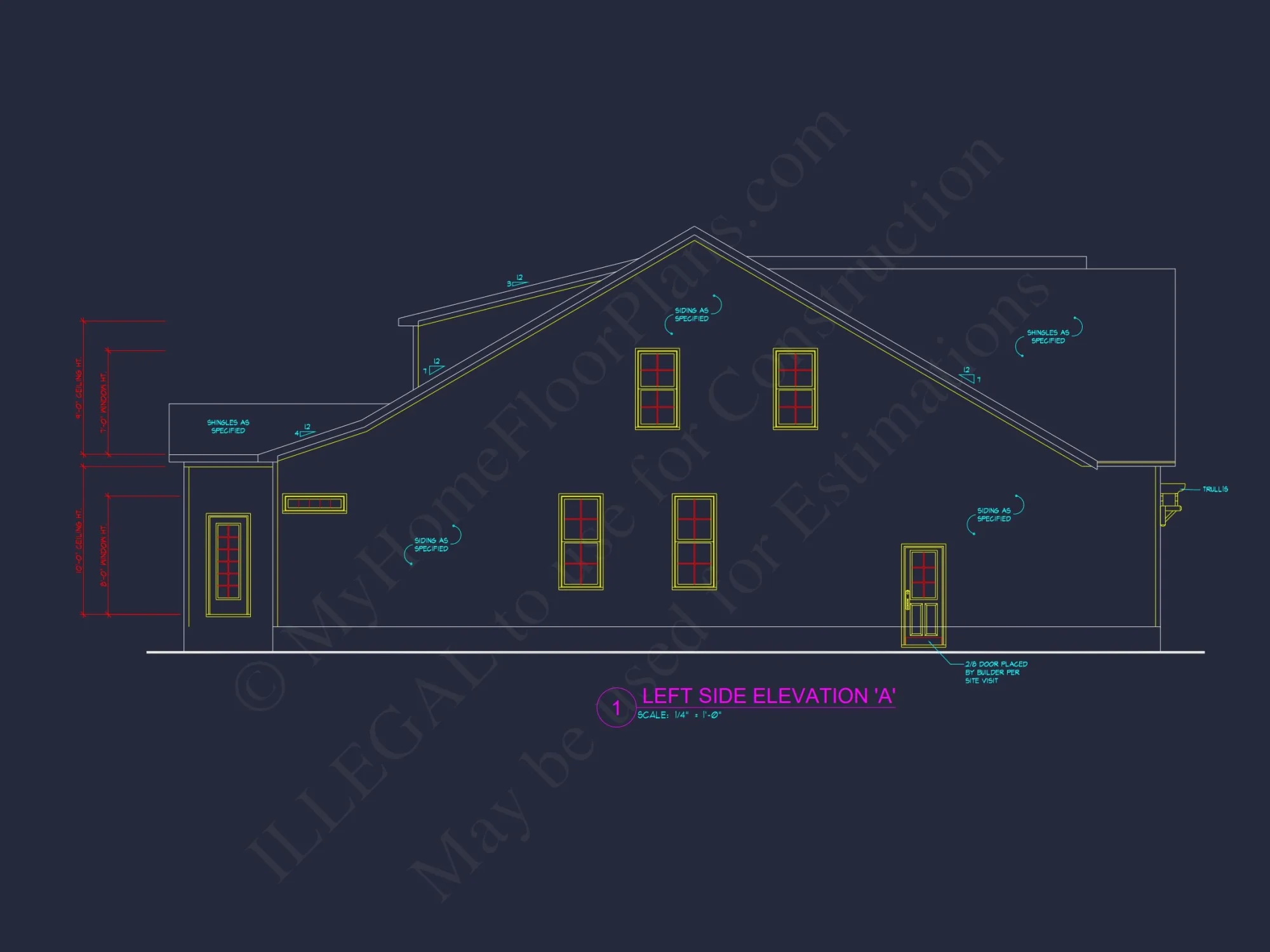 Traditional Craftsman house Plan with CAD and Blueprint Designs