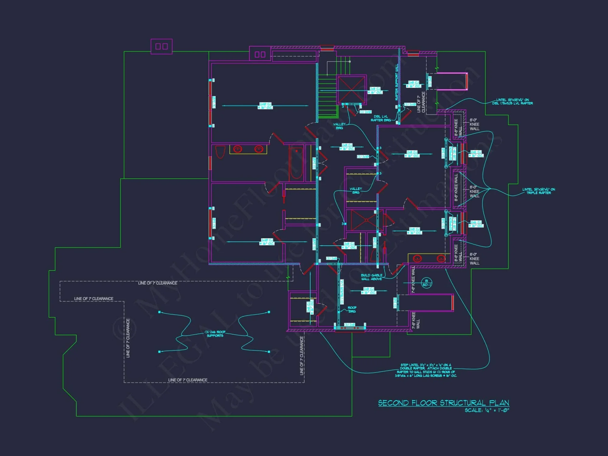 Stunning 2-Story house Floor Plan with CAD Designs & Blueprint
