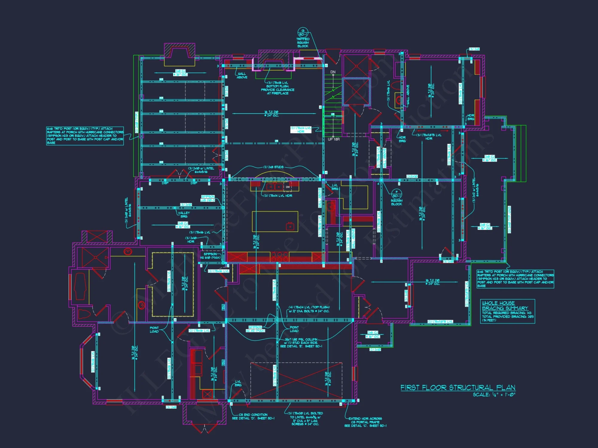 Stunning 2-Story house Floor Plan with CAD Designs & Blueprint