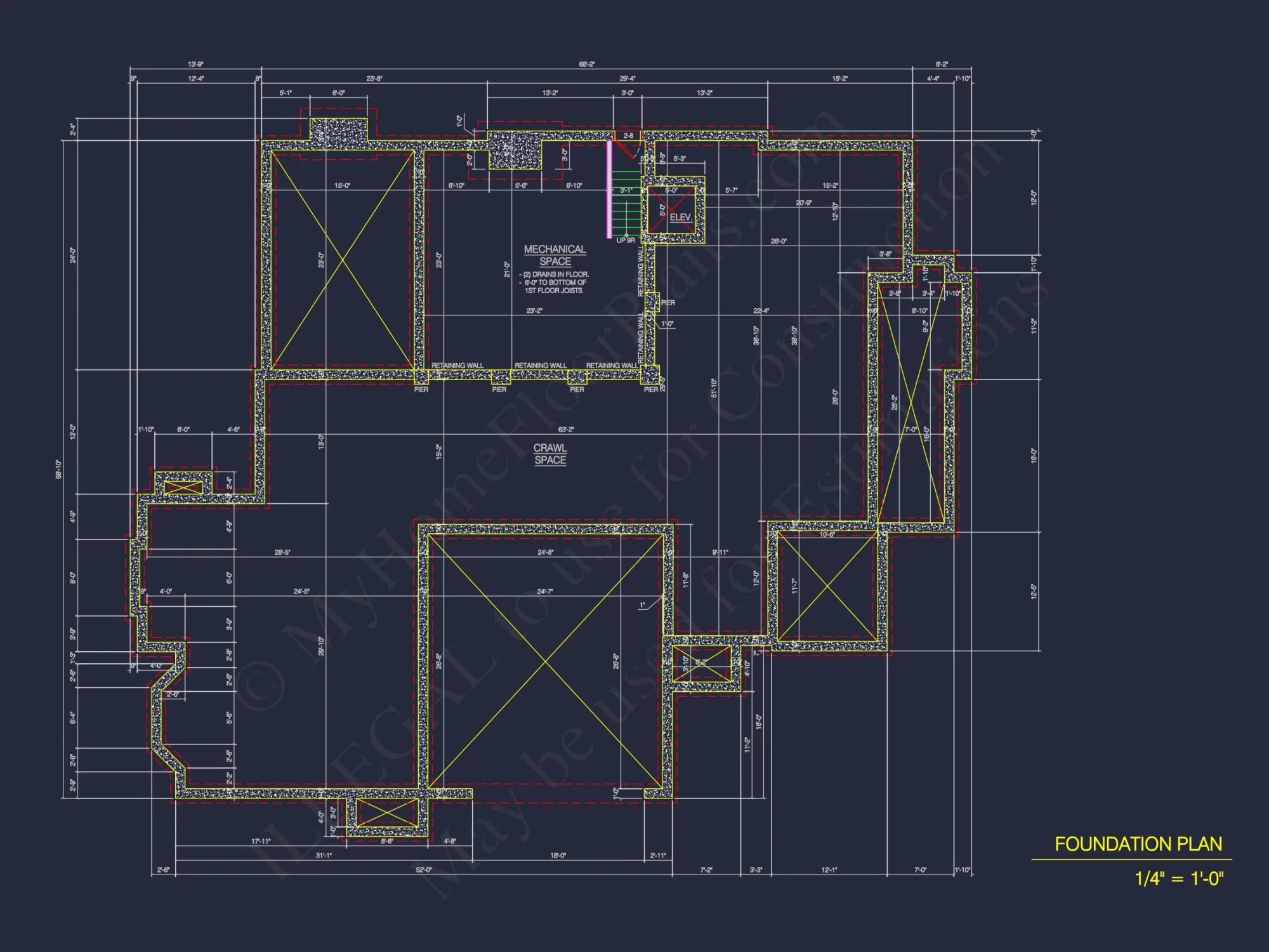 Stunning 2-Story house Floor Plan with CAD Designs & Blueprint