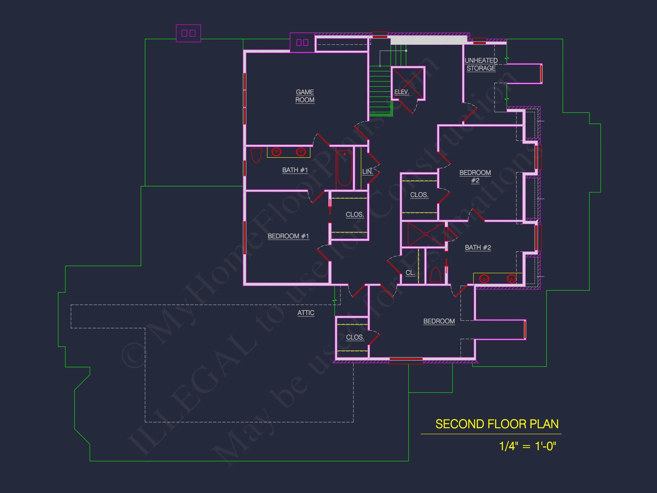 15-1181 HOUSE PLAN - Stunning 2-Story House Floor Plan with CAD Designs & Blueprint 7 Stunning 2-Story house Floor Plan with CAD Designs & Blueprint