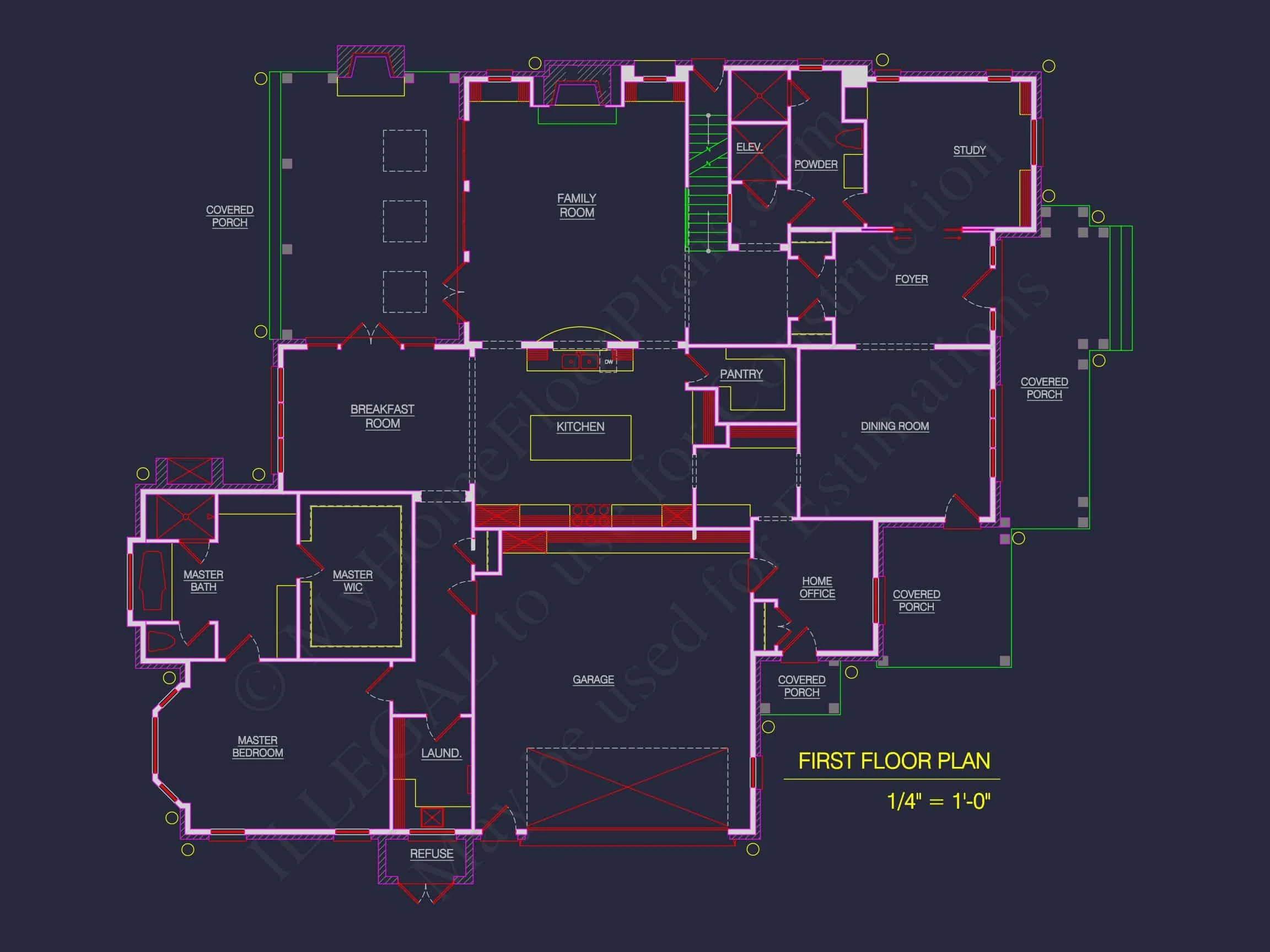 15-1181 HOUSE PLAN - Stunning 2-Story House Floor Plan with CAD Designs & Blueprint 6 Stunning 2-Story house Floor Plan with CAD Designs & Blueprint