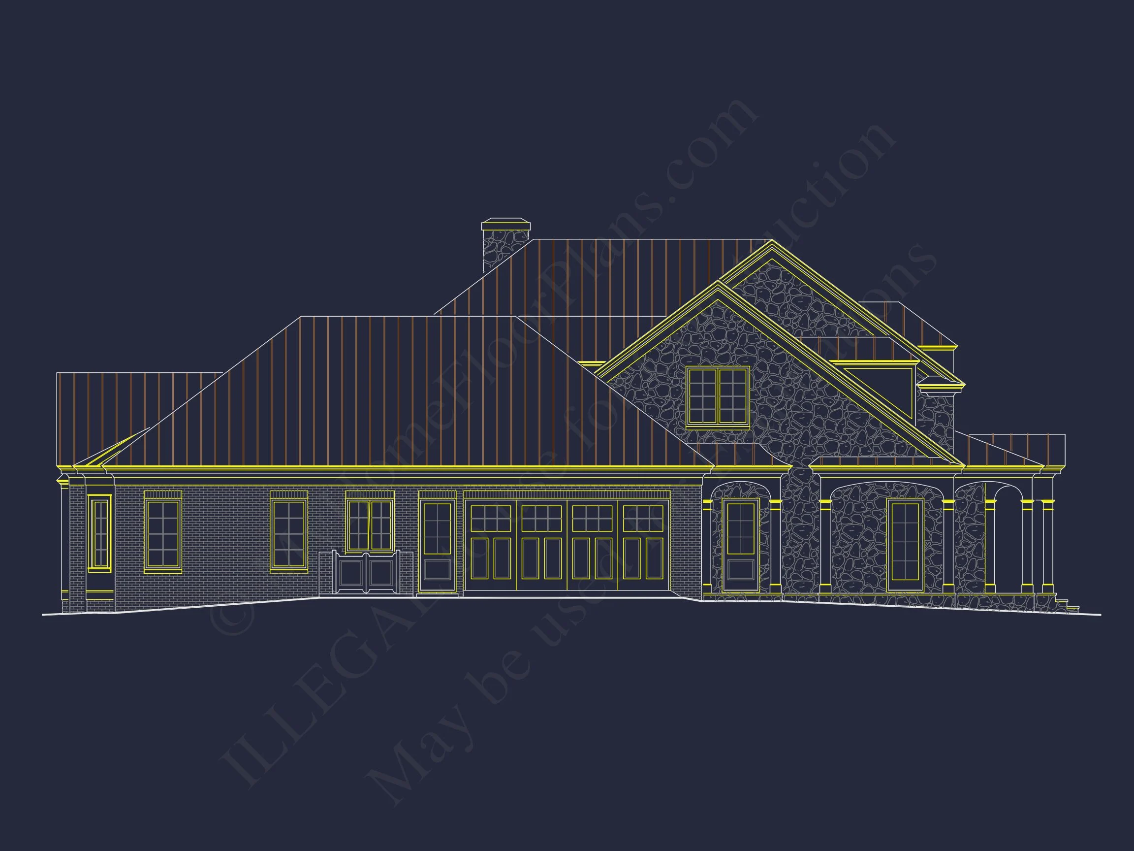 15-1181 HOUSE PLAN - Stunning 2-Story House Floor Plan with CAD Designs & Blueprint 4 Stunning 2-Story house Floor Plan with CAD Designs & Blueprint