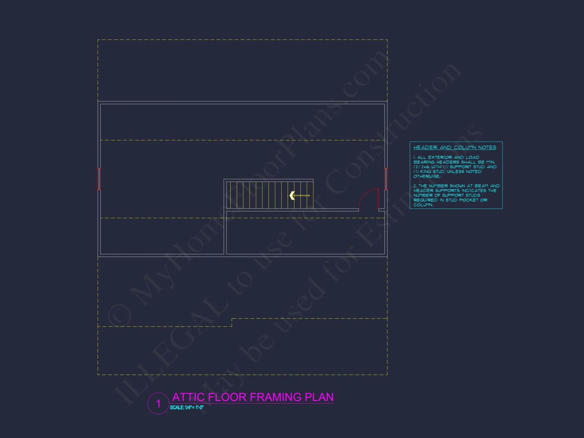 Modern house Design with 4 Bed CAD Blueprint Plans