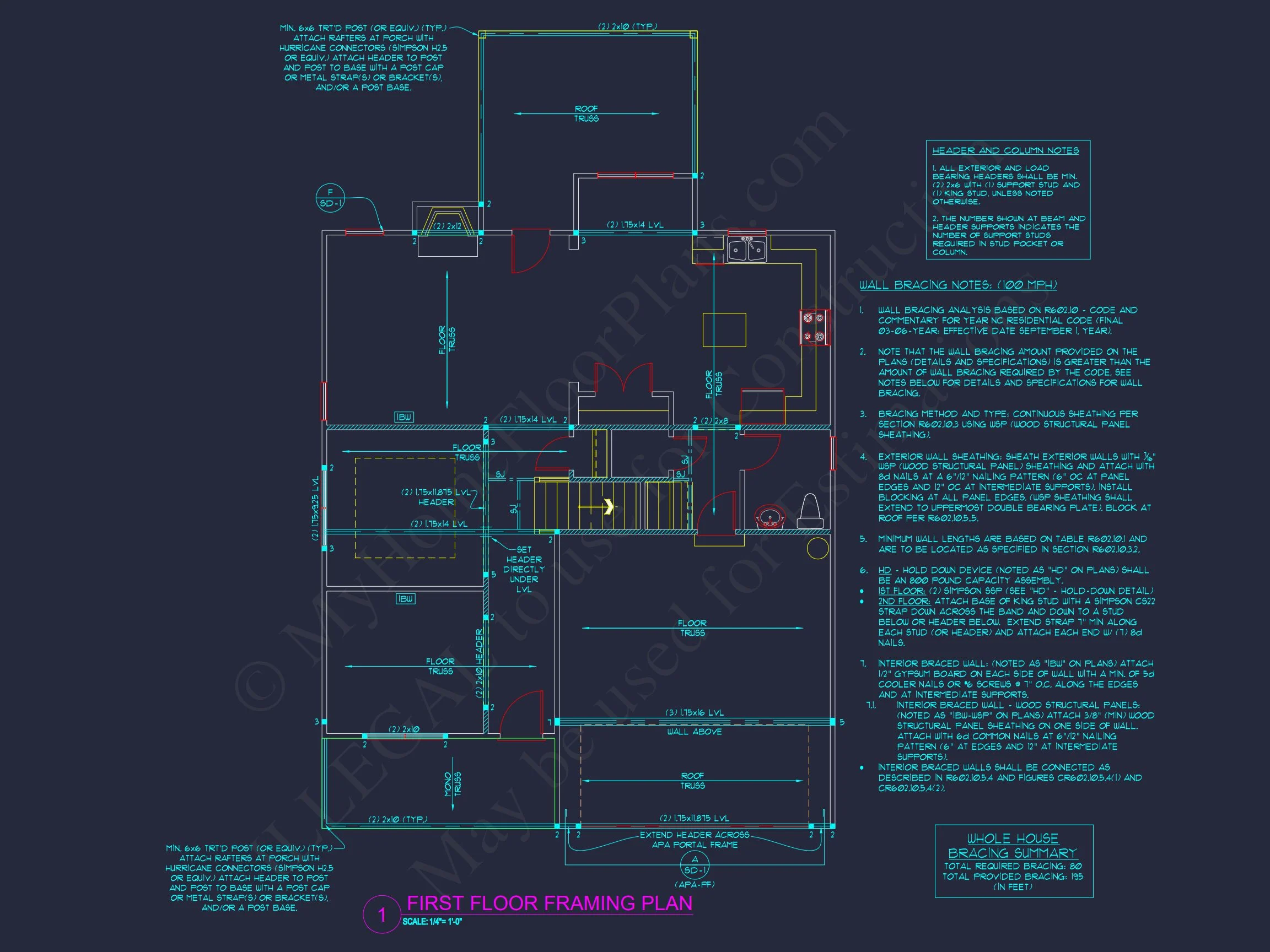 15-1171B HOUSE PLAN - Modern House Design with 4 Bed CAD Blueprint Plans 24 Modern house Design with 4 Bed CAD Blueprint Plans