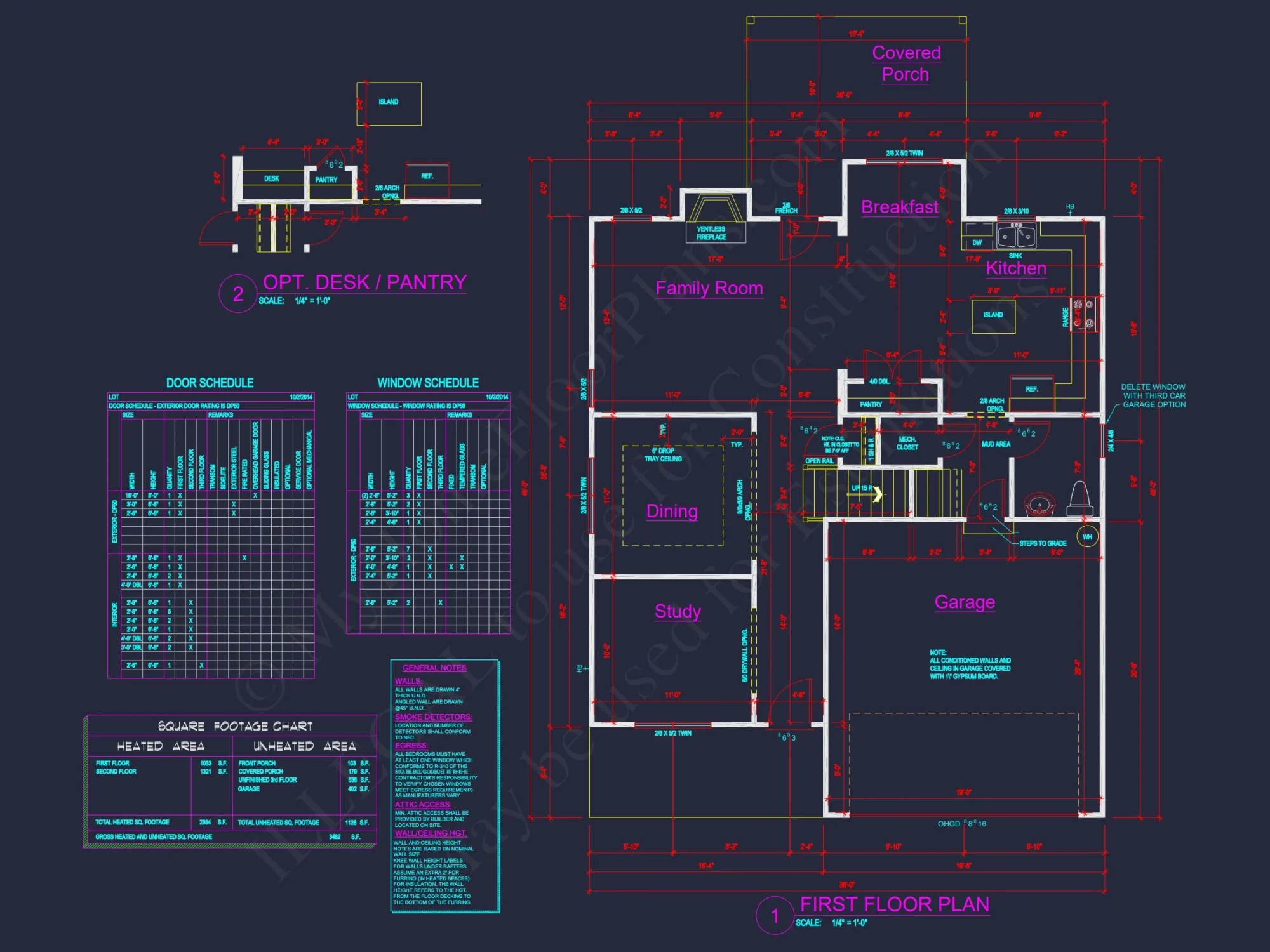 Modern house Design with 4 Bed CAD Blueprint Plans