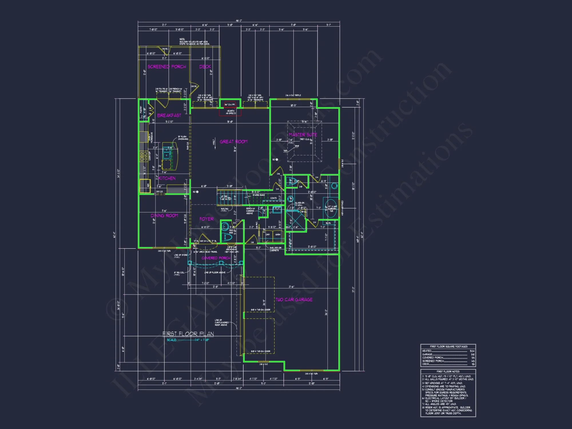 Elegant house Plan with 2 Floors, CAD Blueprint & Designs