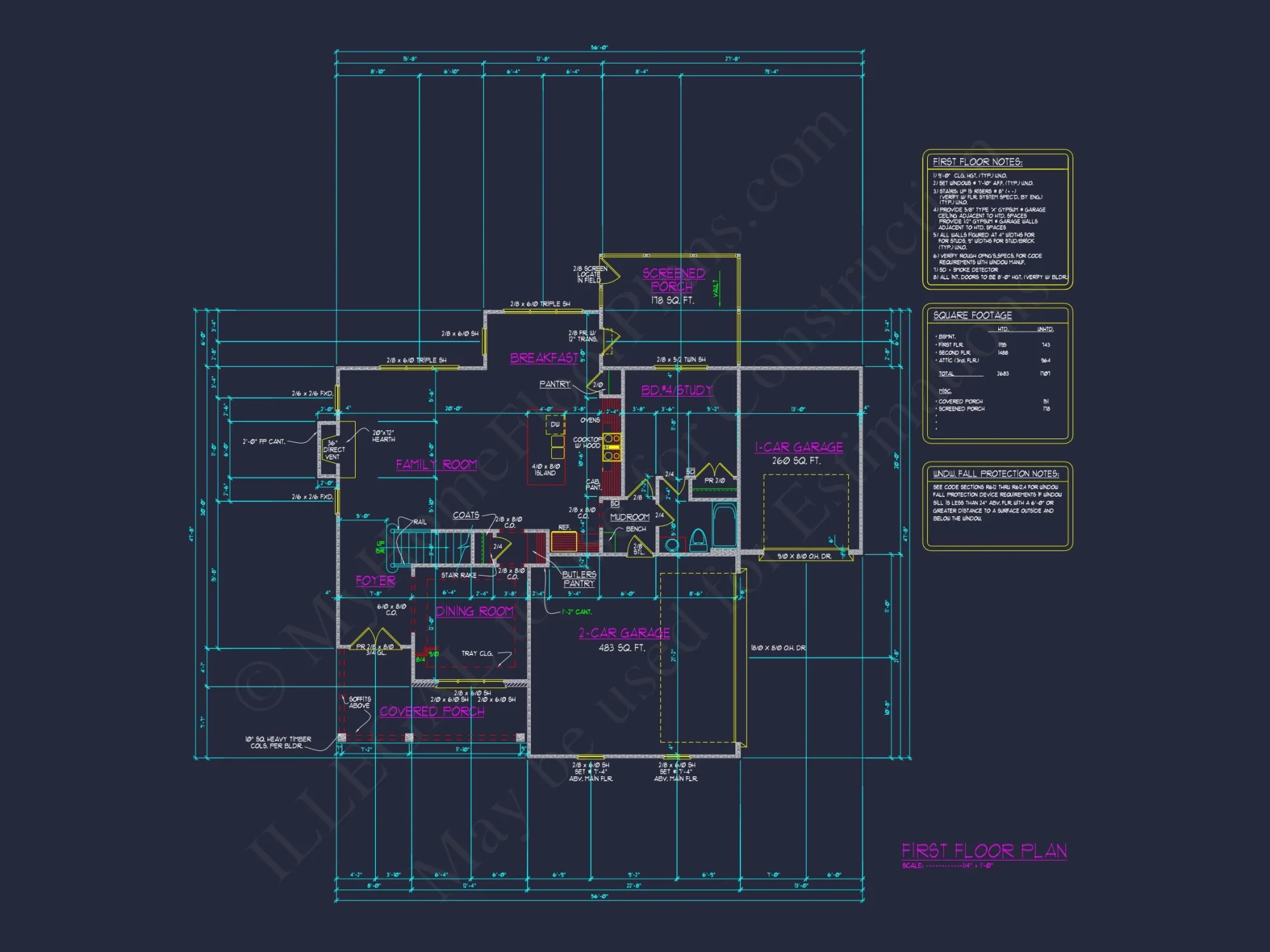 Craftsman house Plan with Stunning 2-Story Design and Blueprint