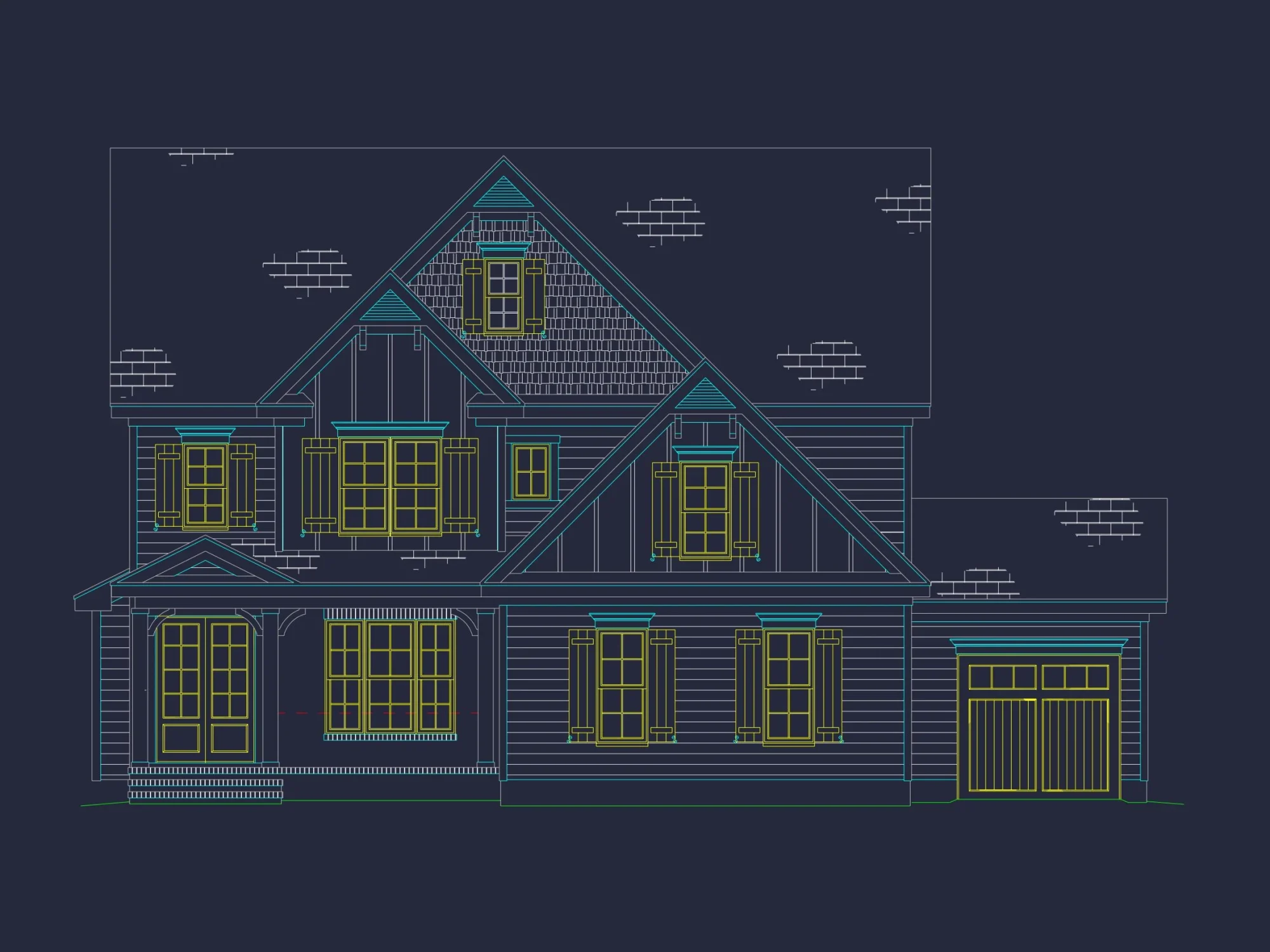 Craftsman house Plan with Stunning 2-Story Design and Blueprint