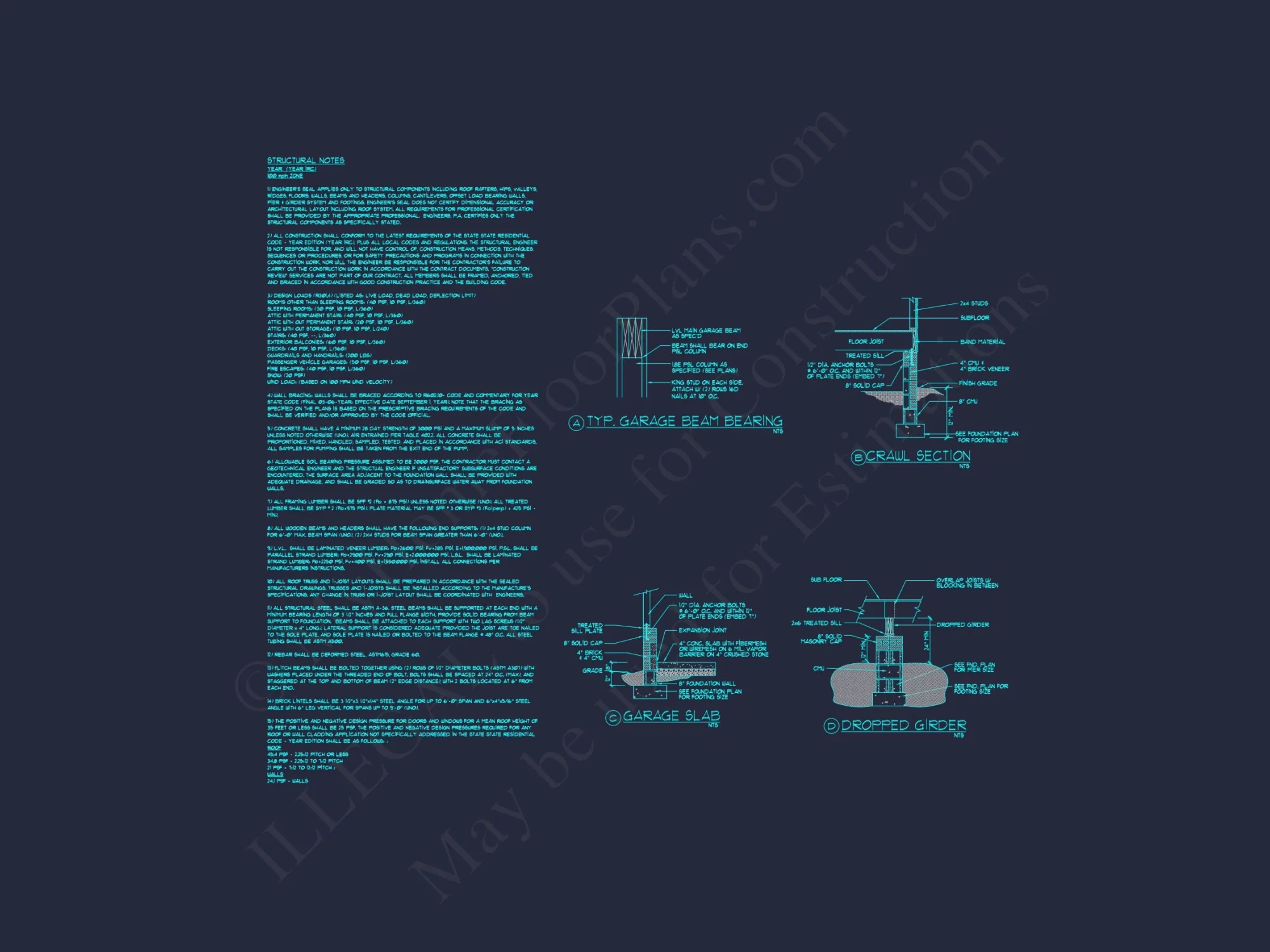 Modern 3-Story house Plan with 4 Bedrooms