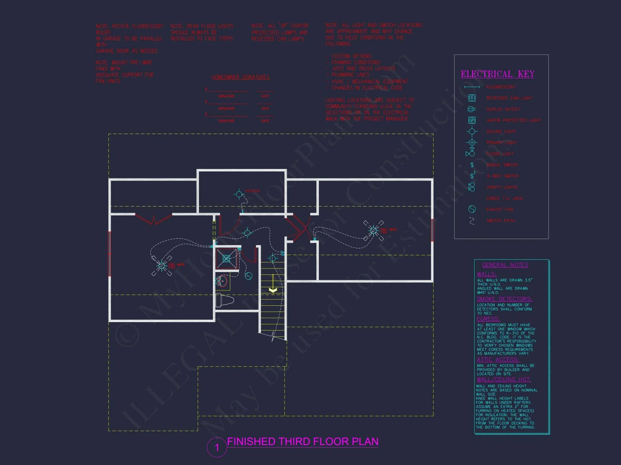 Modern 3-Story house Plan with 4 Bedrooms