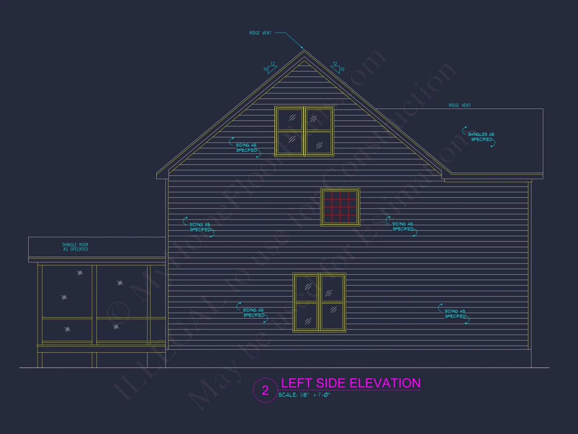 Modern 3-Story house Plan with 4 Bedrooms