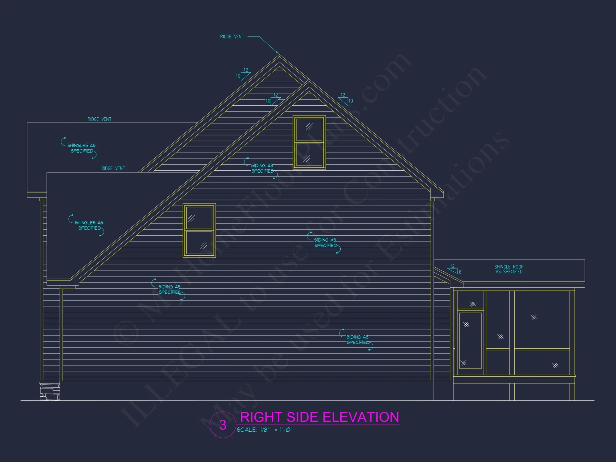 Modern 3-Story house Plan with 4 Bedrooms