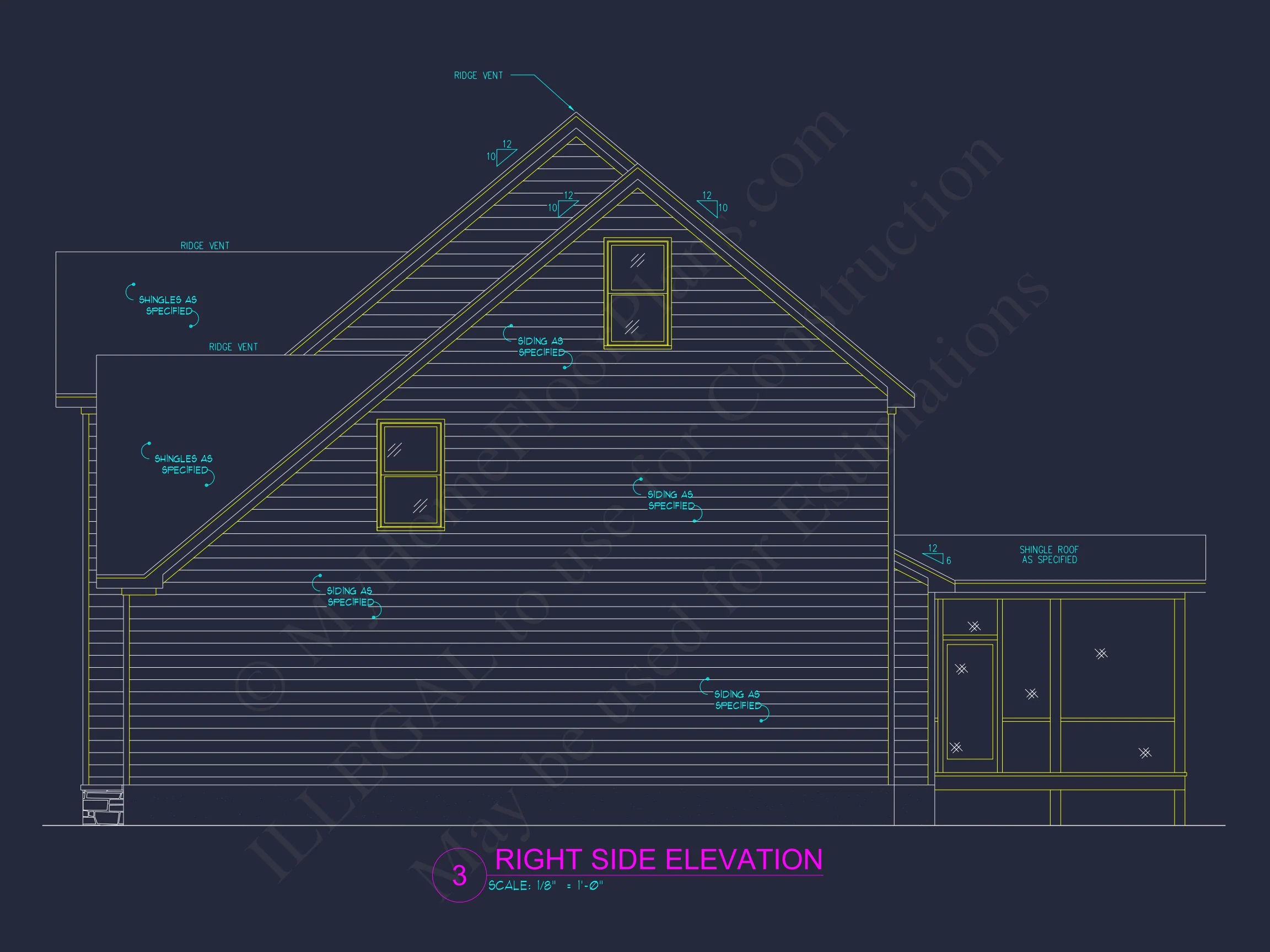 Modern 3-Story house Plan with 4 Bedrooms