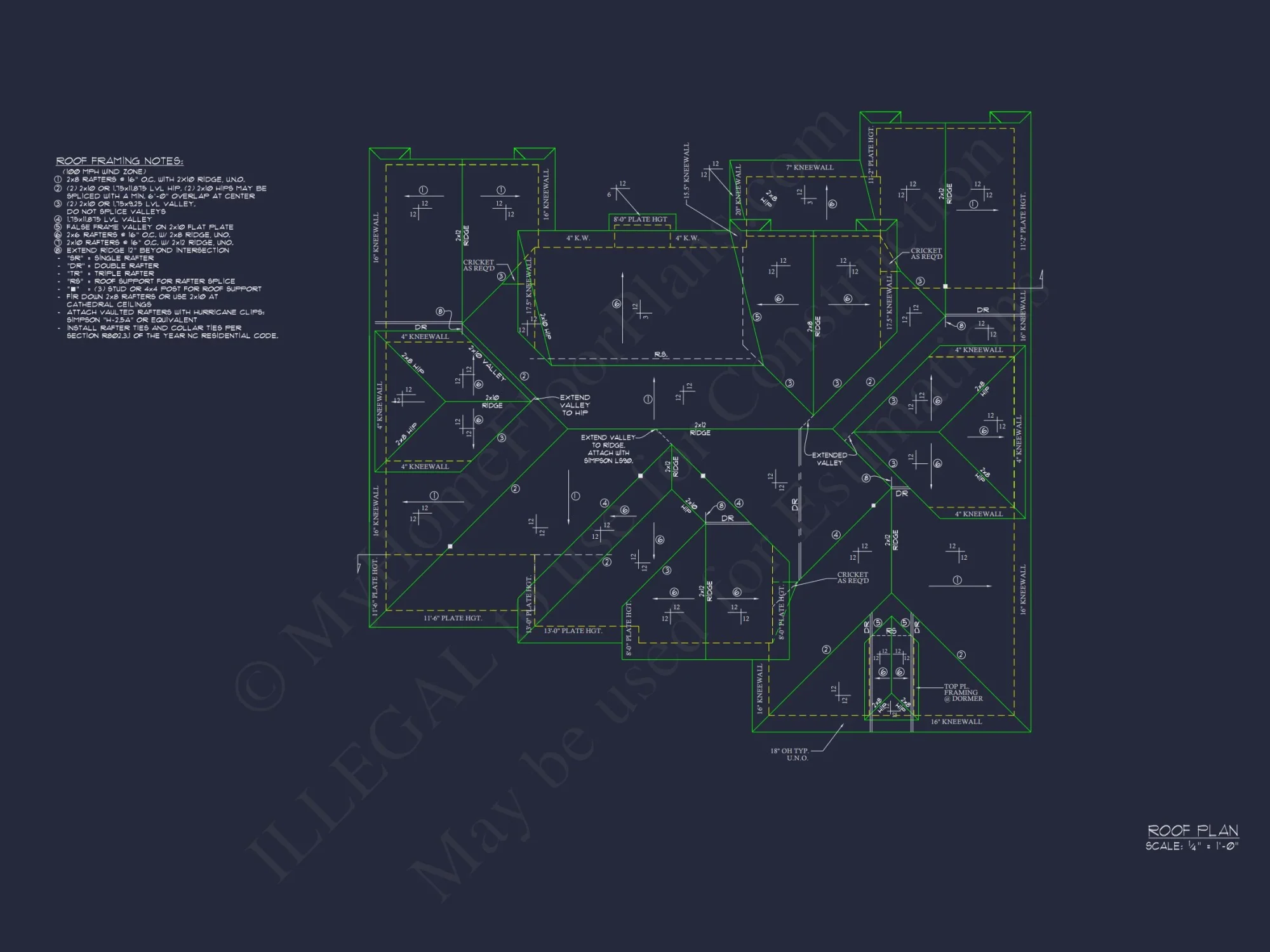Elegant Traditional house Floor Plan with CAD Blueprints